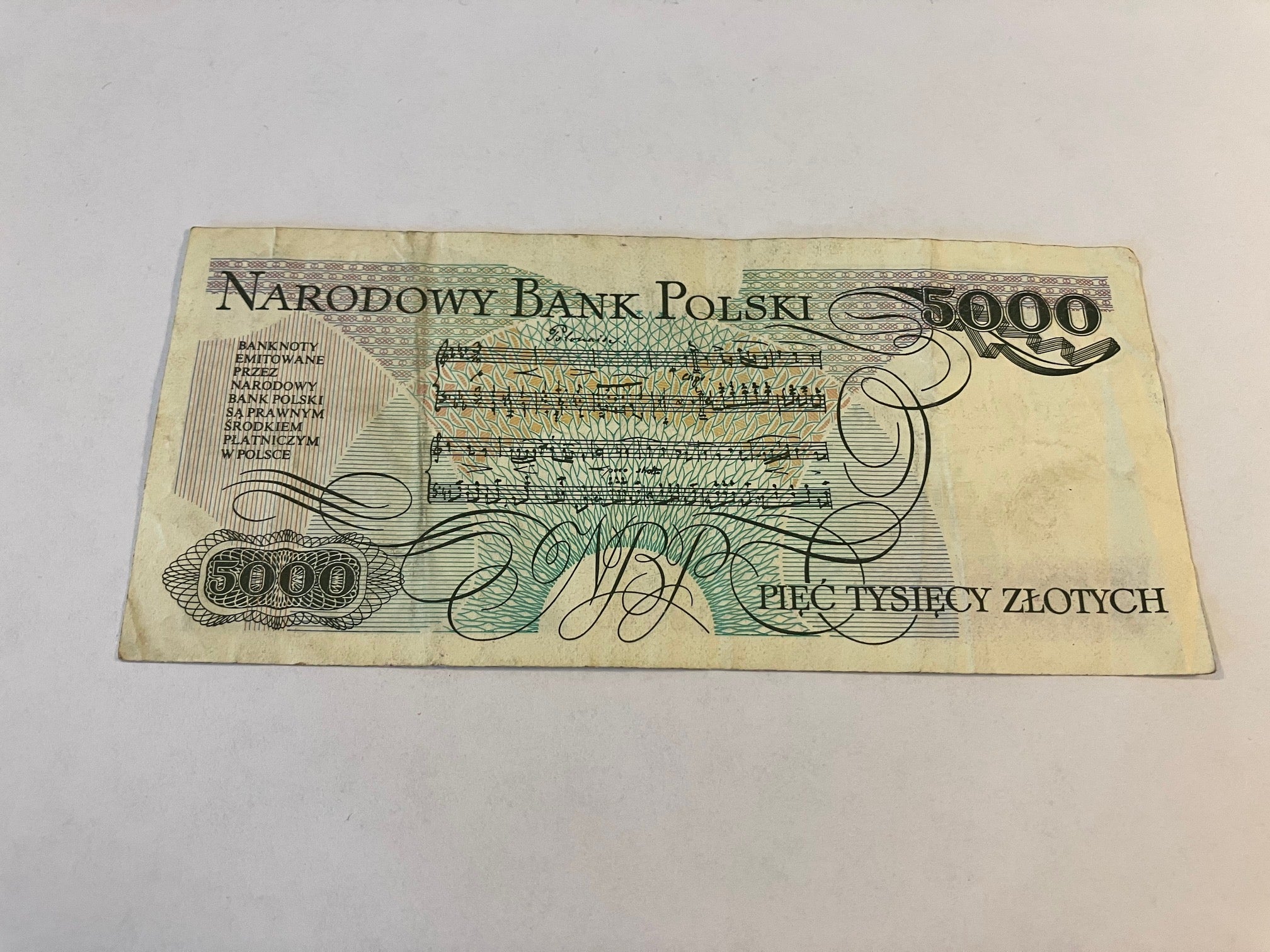 5000 Zlotych 1988 Poland