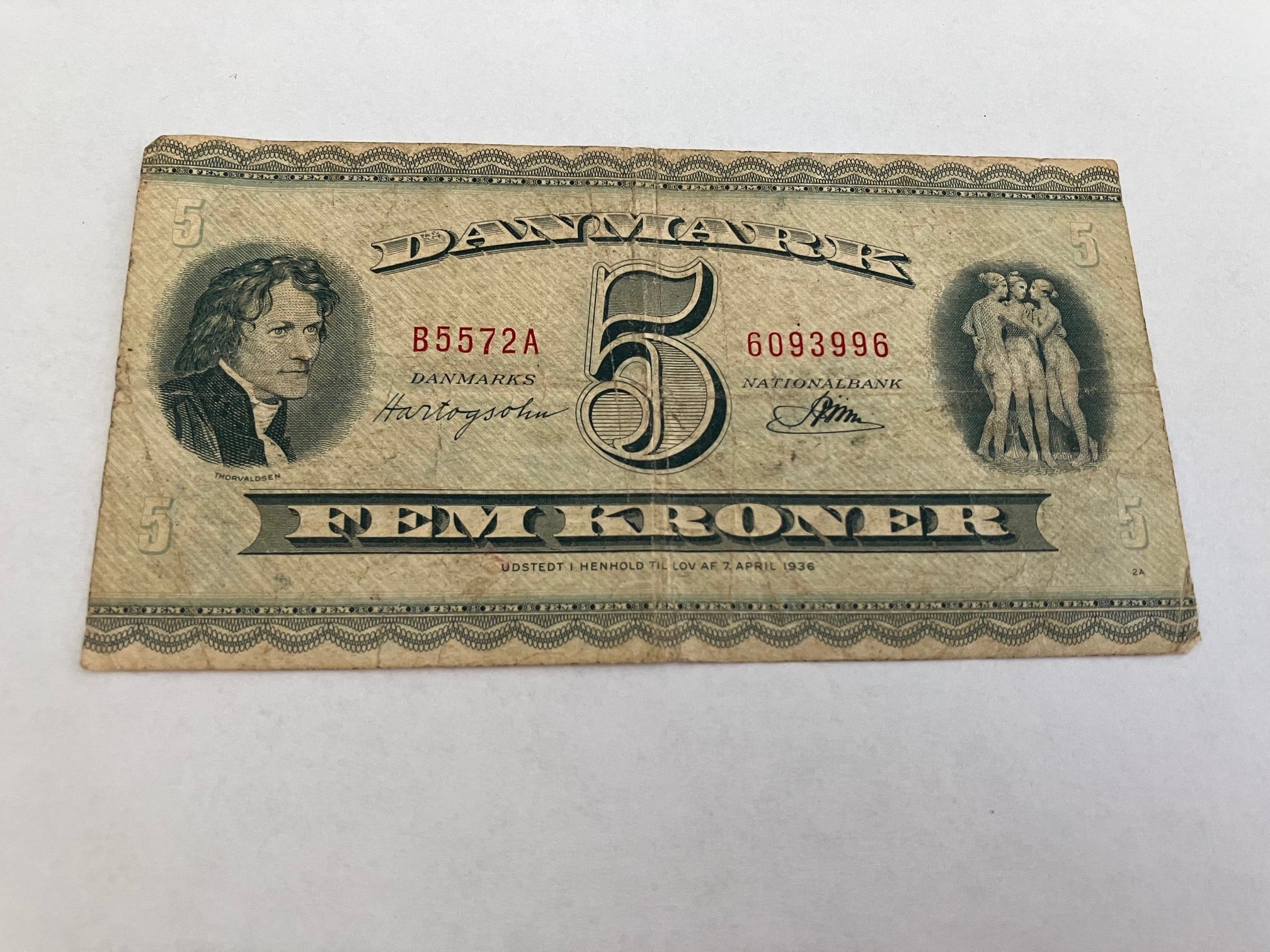 5 Kroner B5 1957