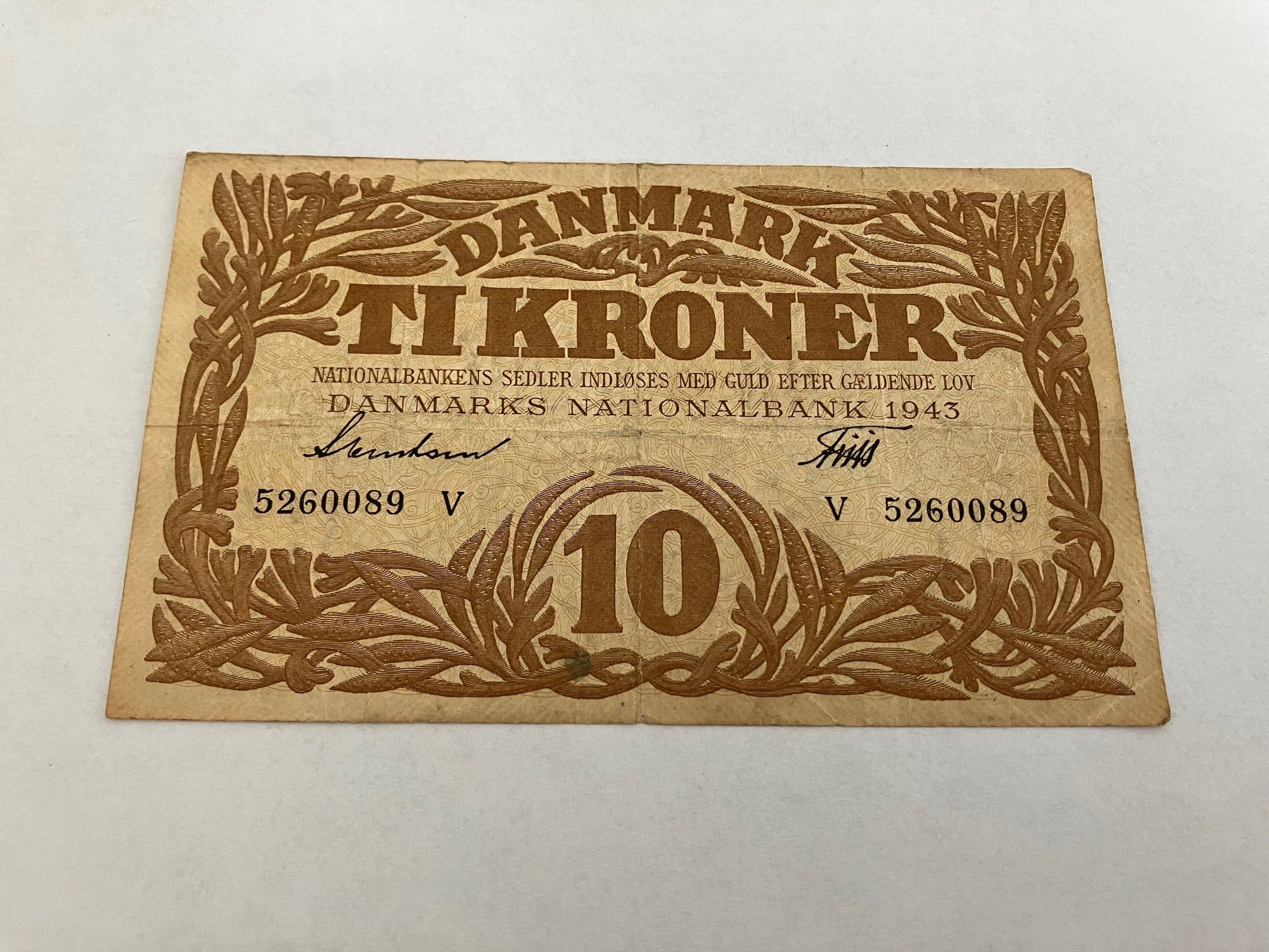 10 Kroner 1943 V