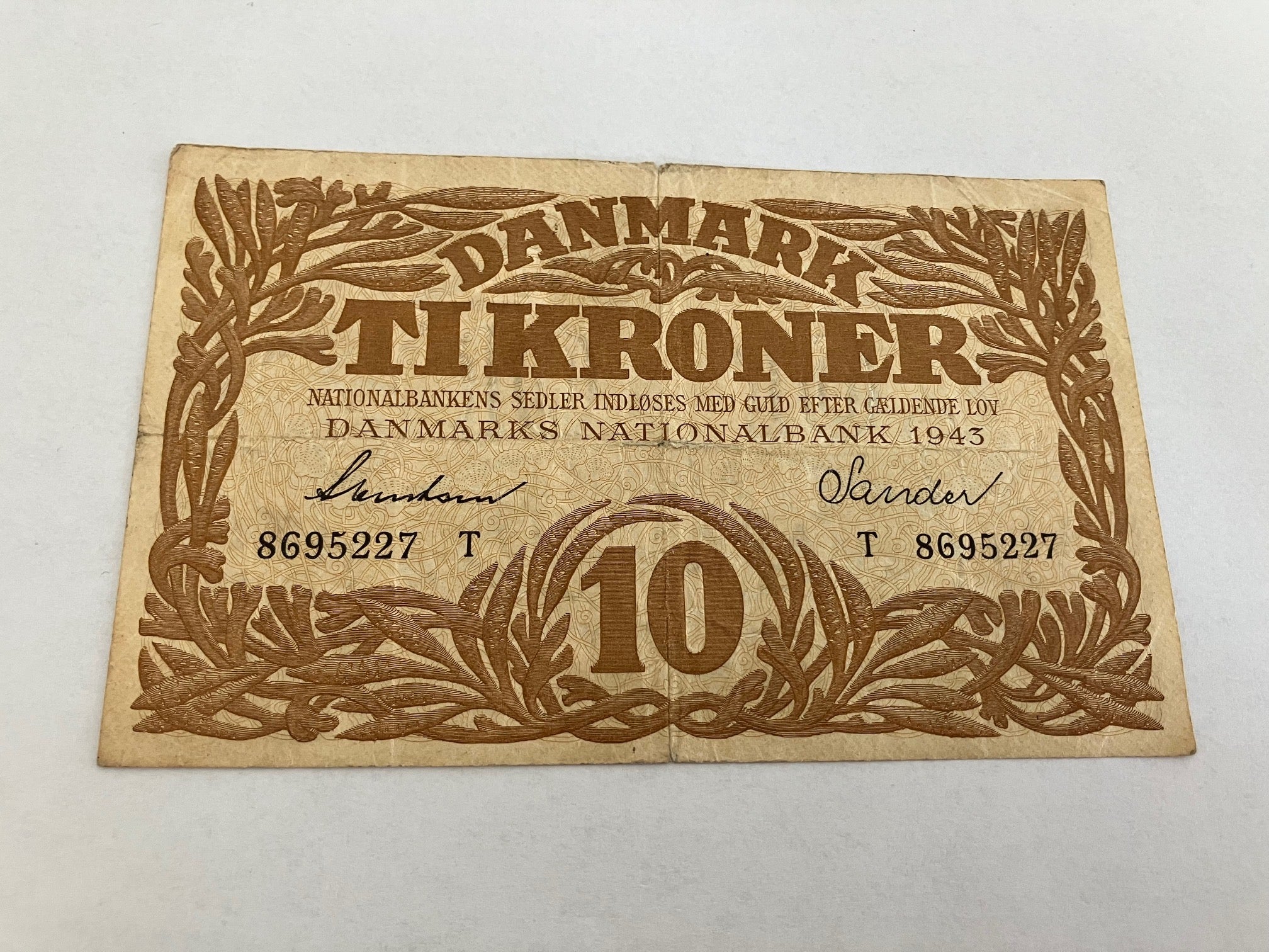 10 Kroner 1943 T