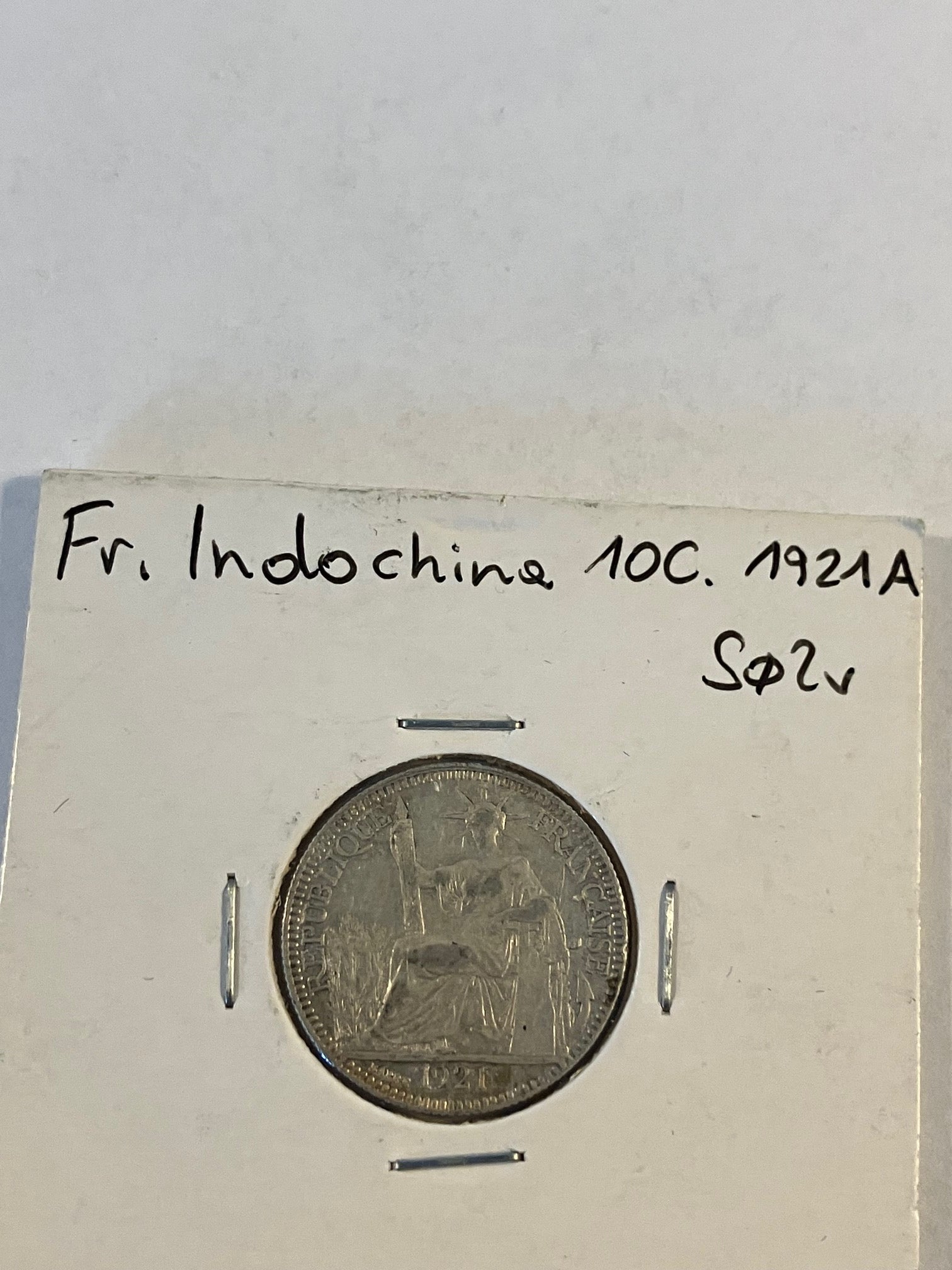 10 Cent French Indochina 1921 A