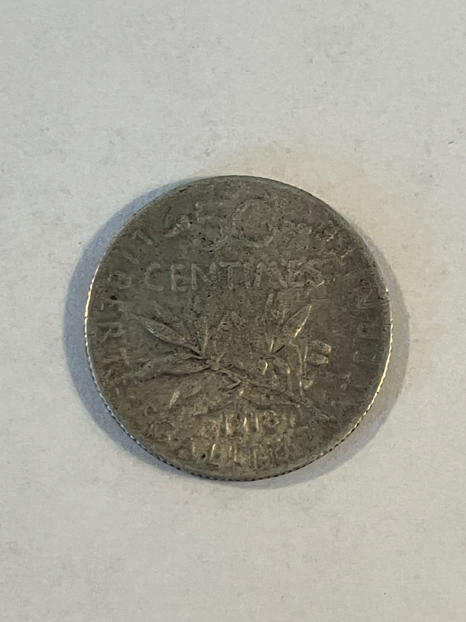 50 Centimes France 1918