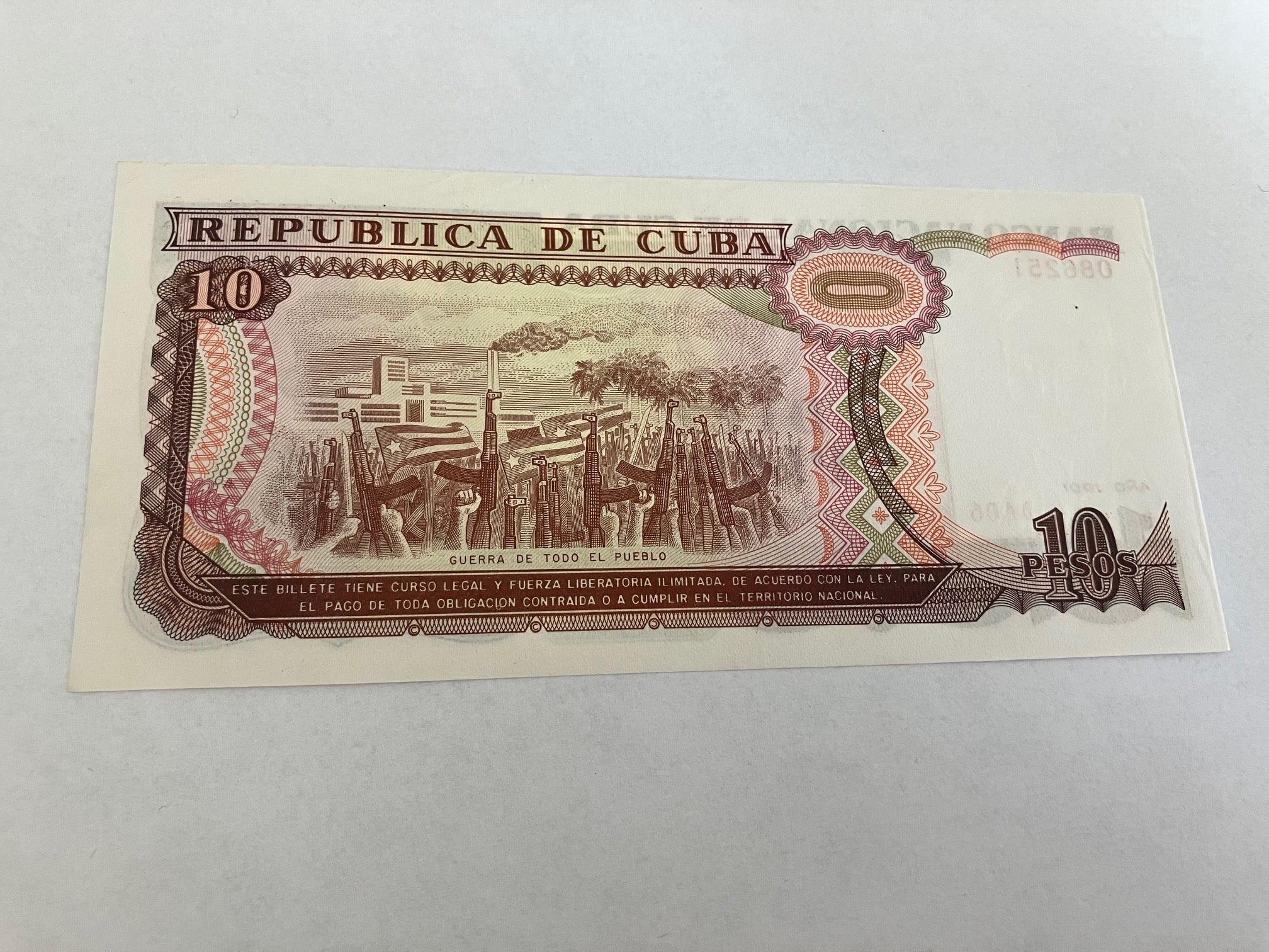 10 Pesos Cuba 1991