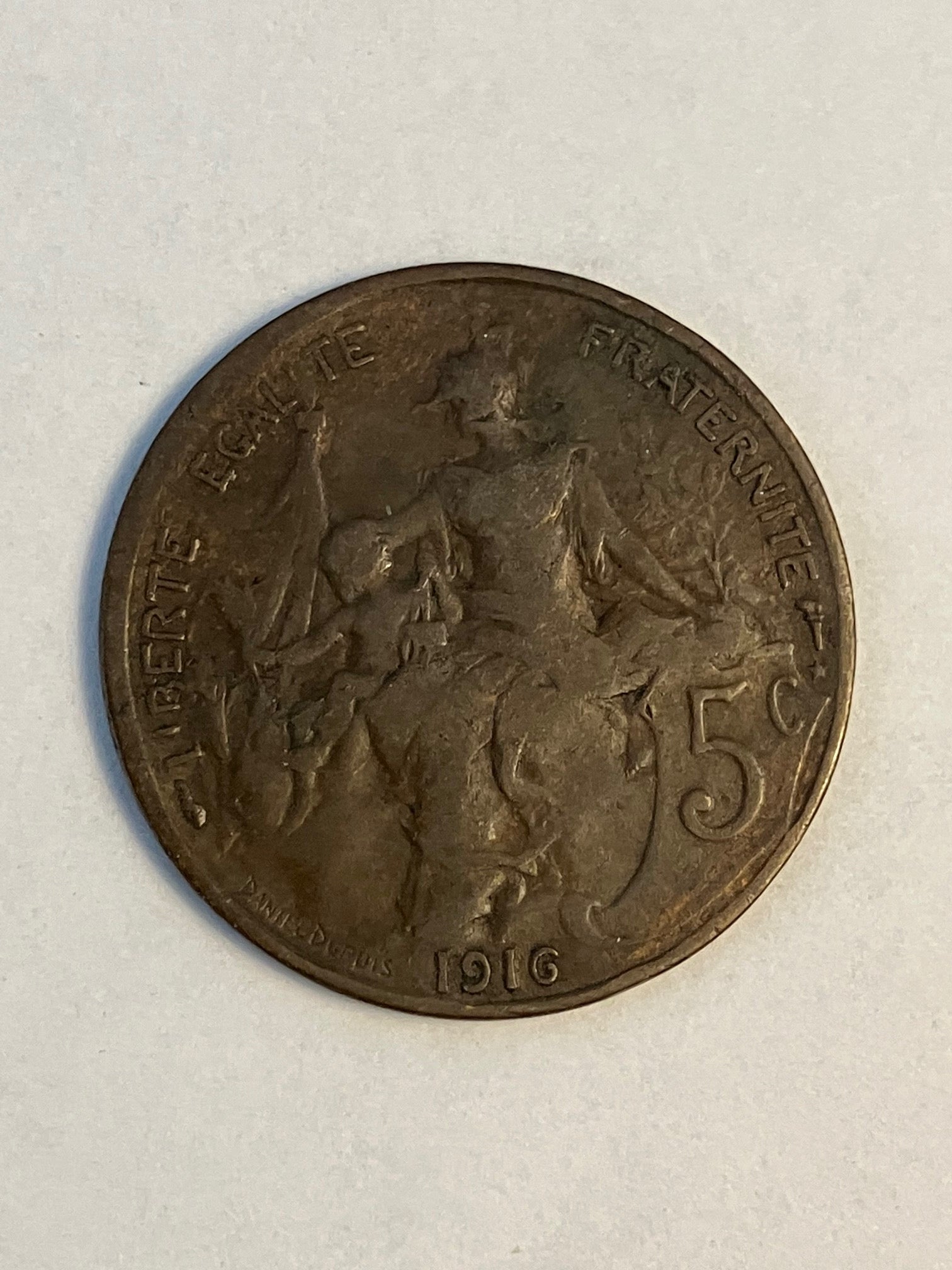 5 Centimes France 1916