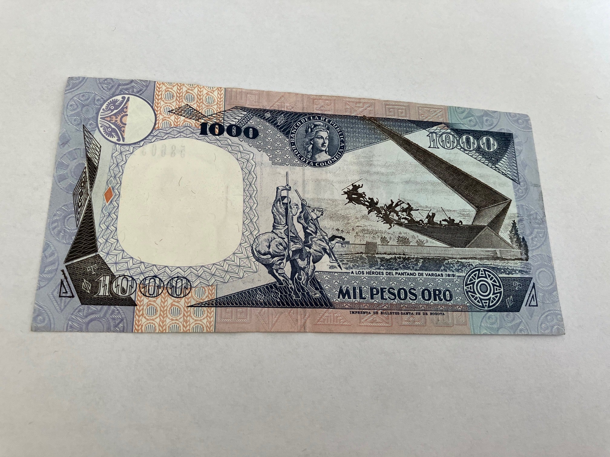 1000 Pesos Colombia 1993