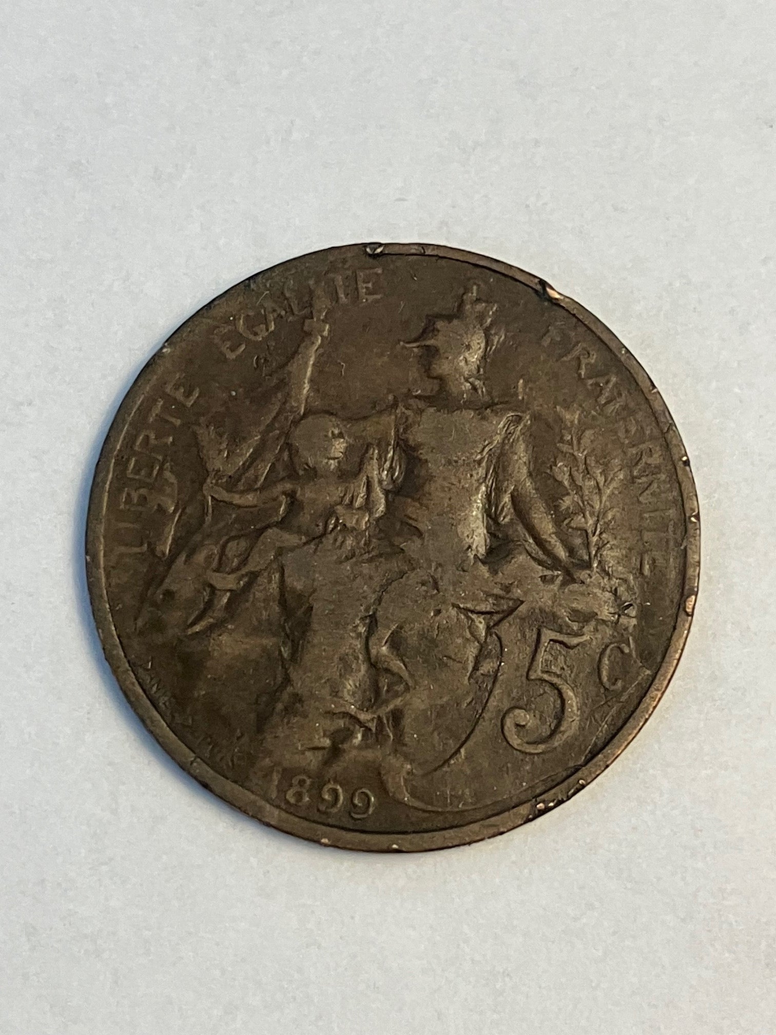 5 Centimes France 1899