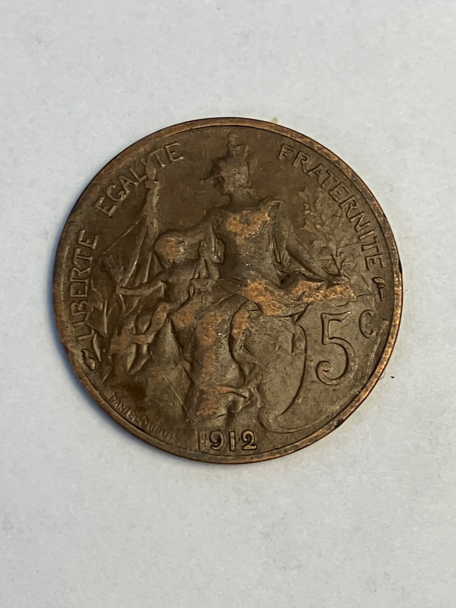 5 Centimes France 1912