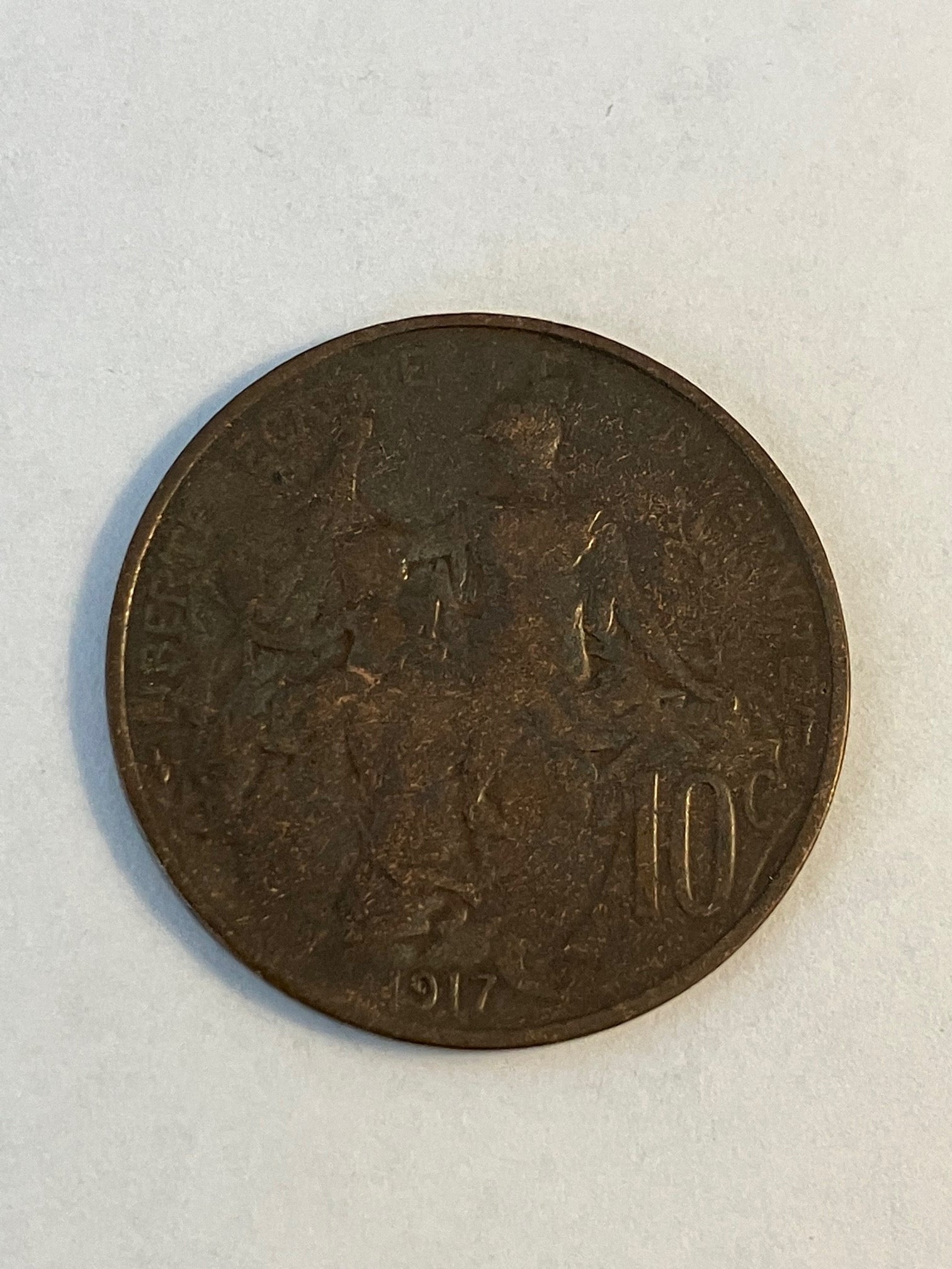 10 Centimes France 1917