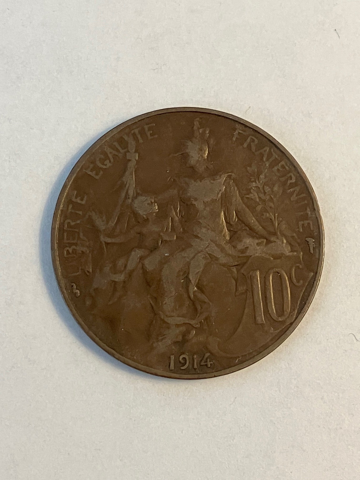 10 Centimes France 1914