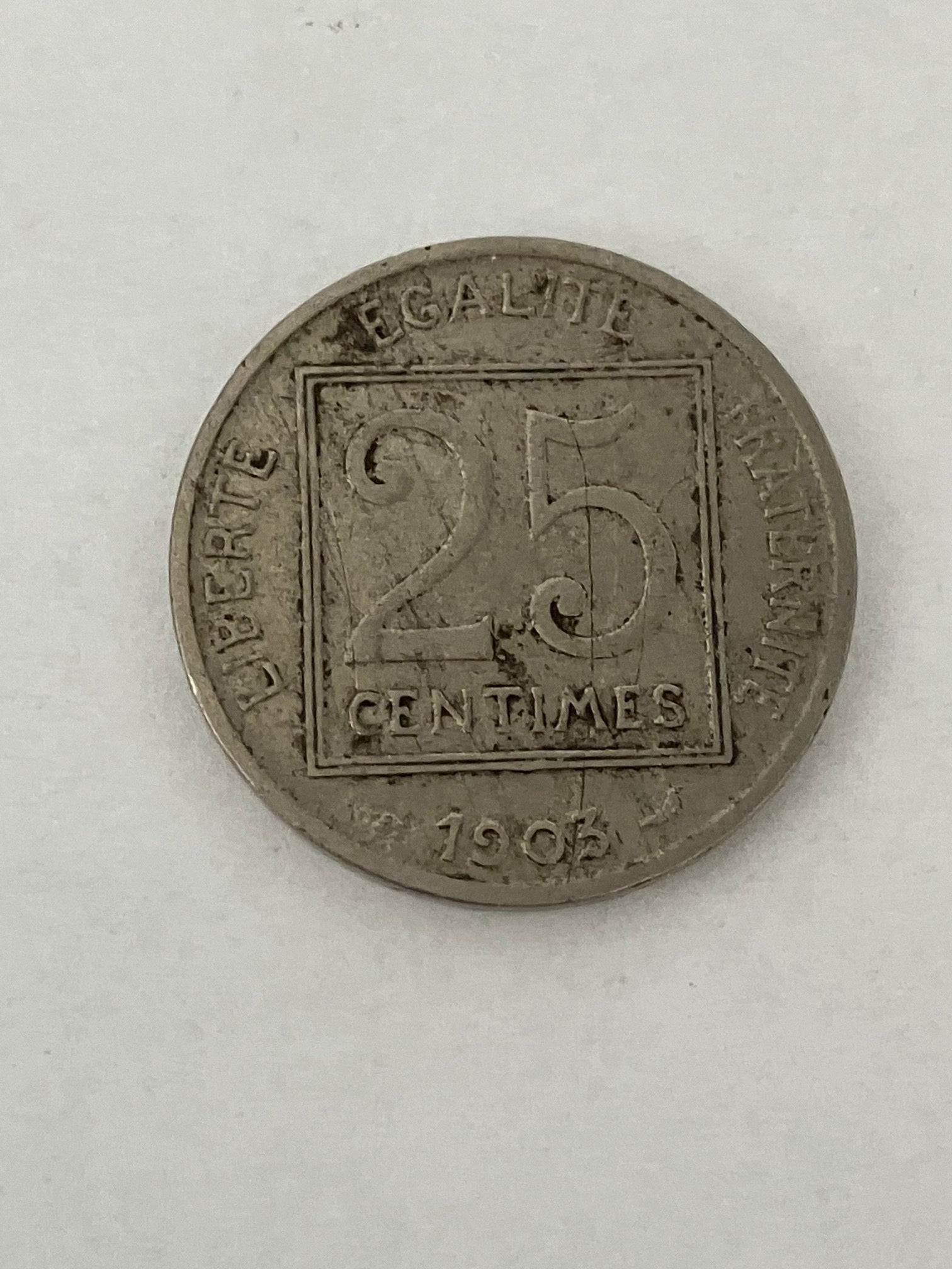 25 Centimes France 1903