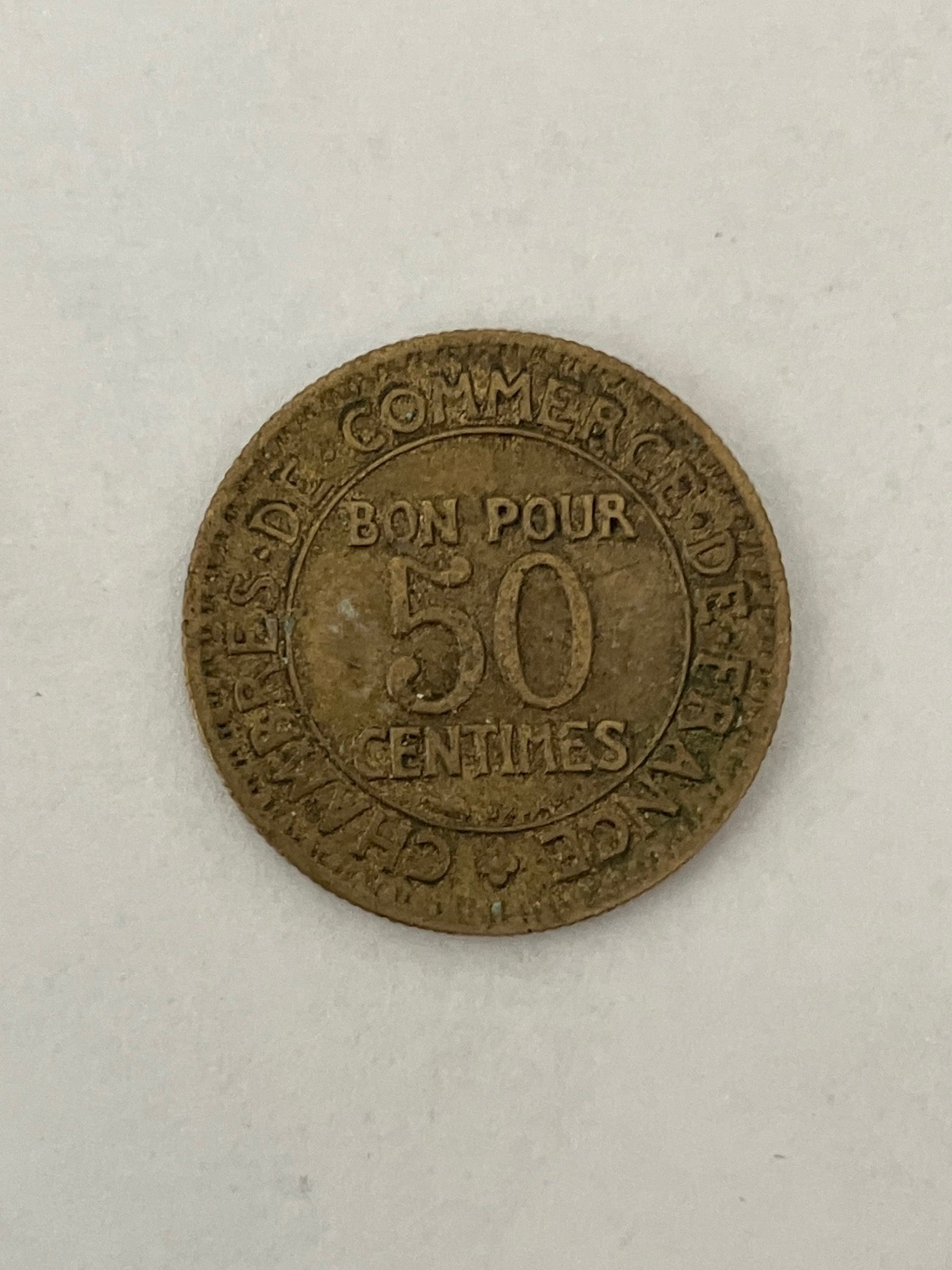 50 Centimes France 1922