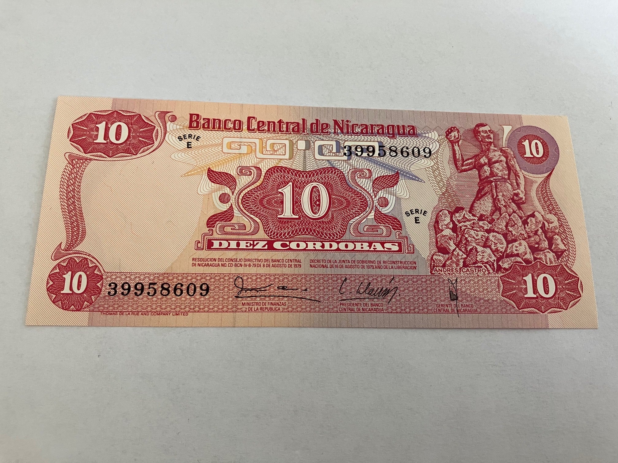 10 Cordobas 1979 Nicaragua