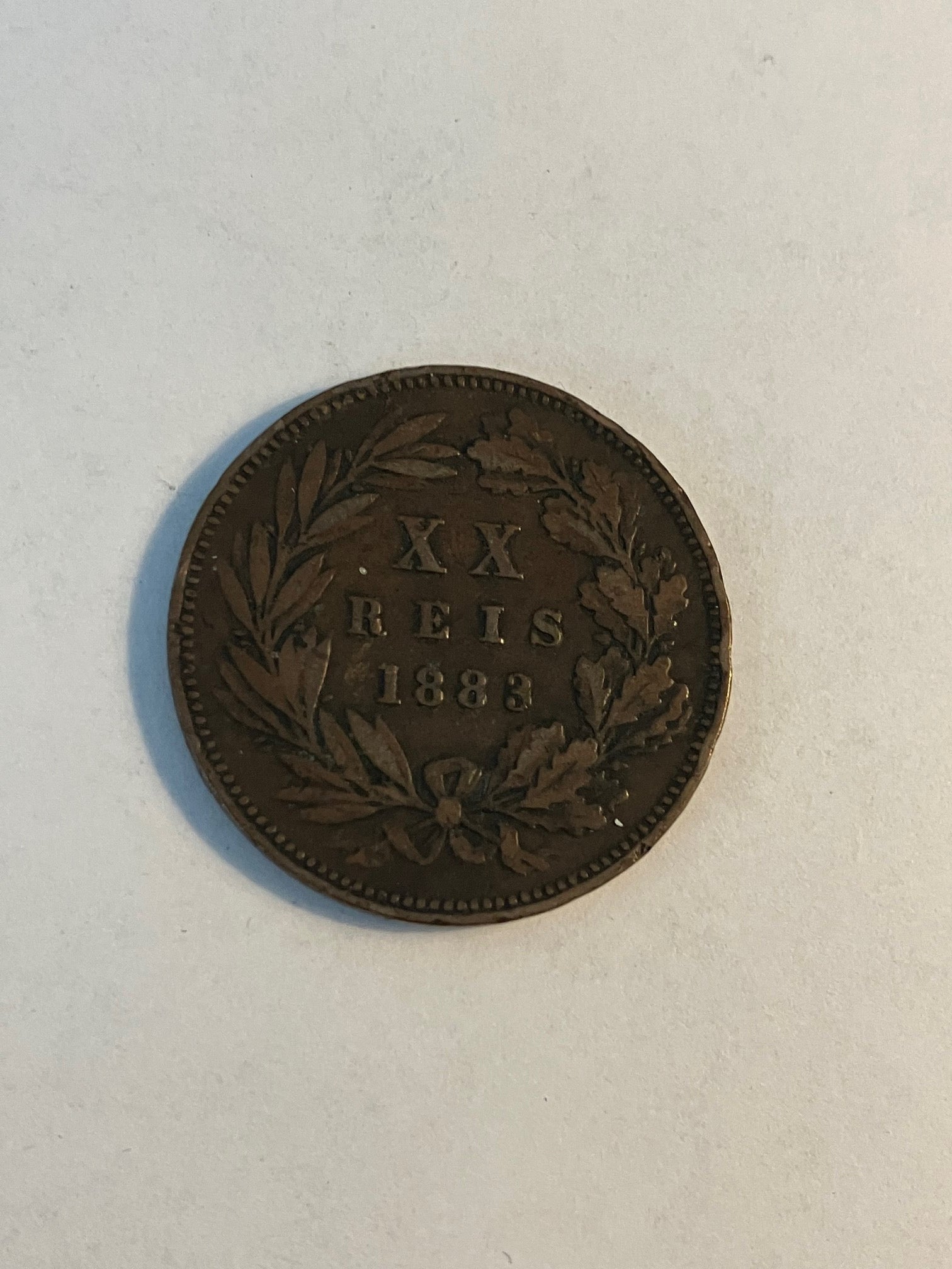 20 Reis 1883 Portugal