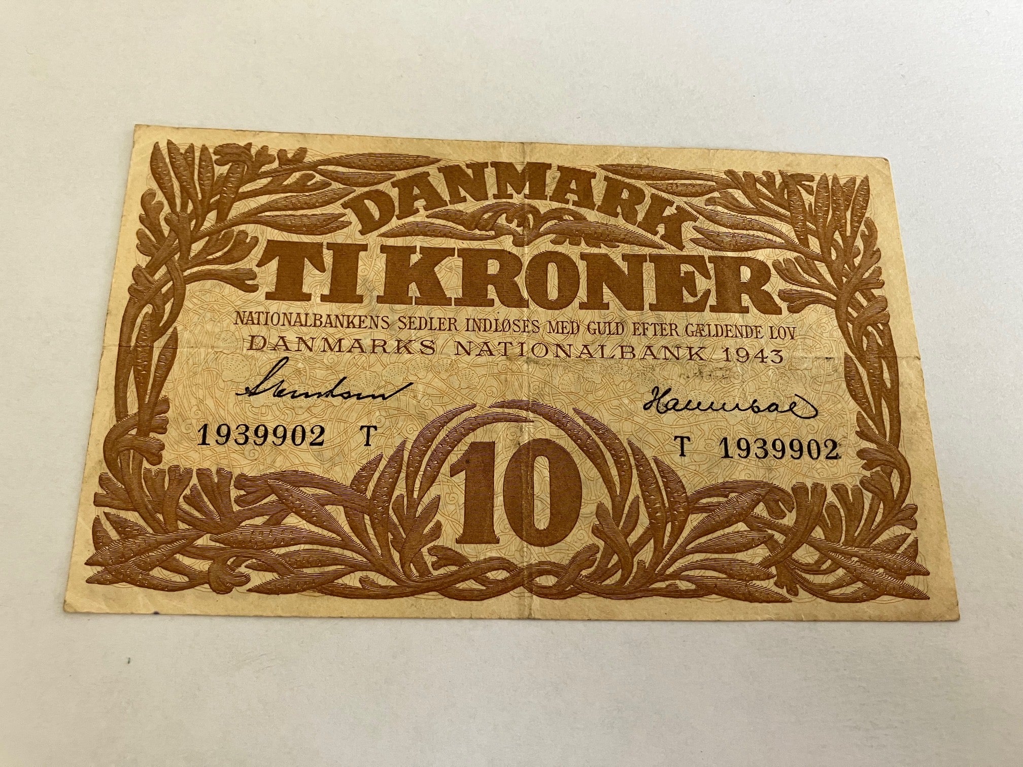 10 Kroner 1943 T