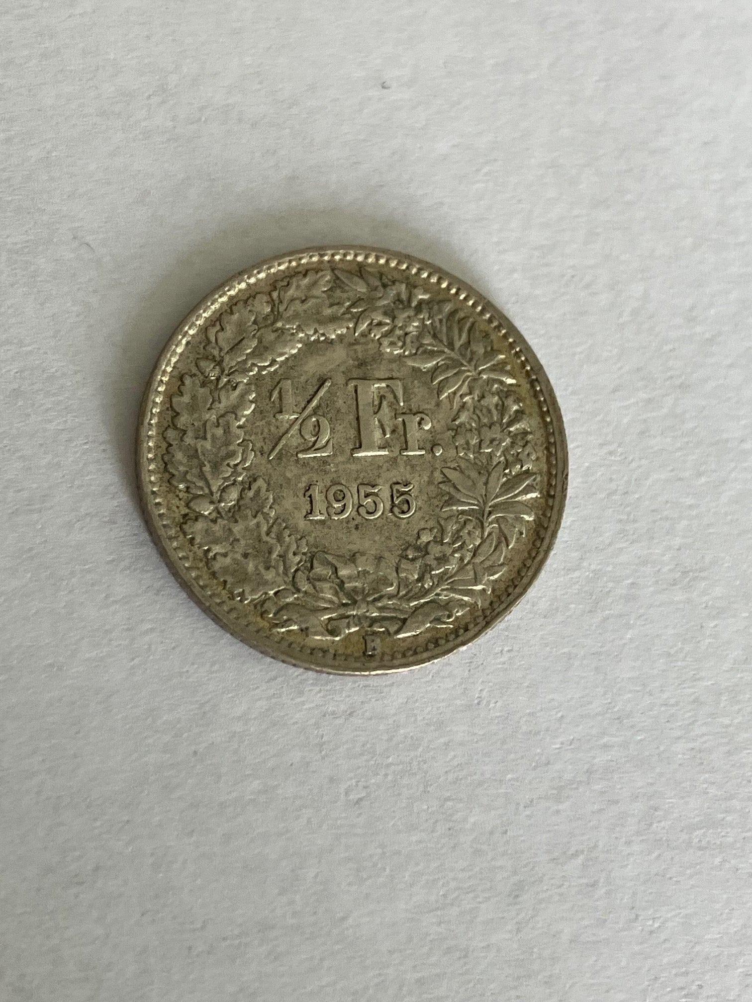 1/2 Franc Switzerland 1955