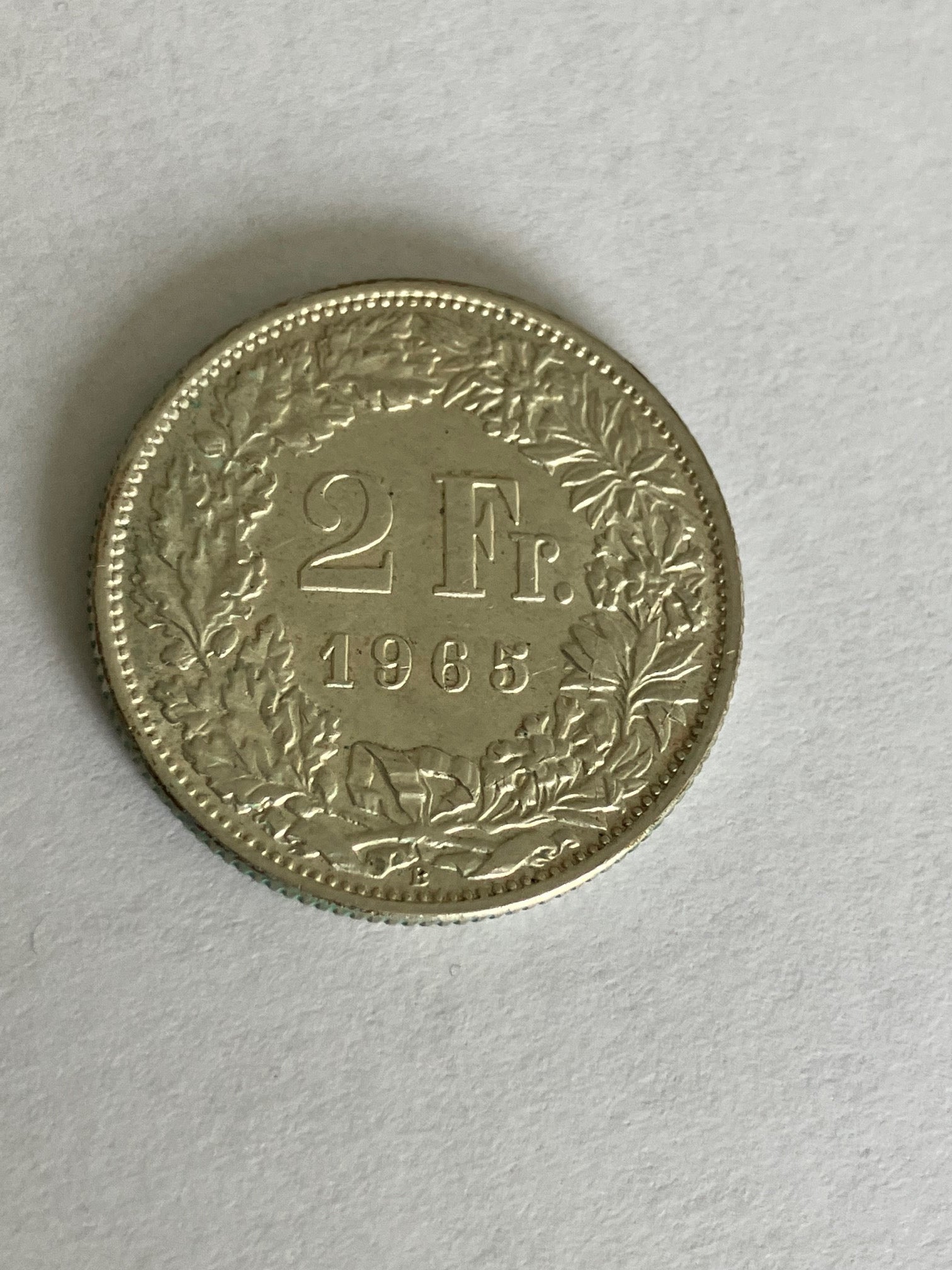 2 Francs Switzerland 1965