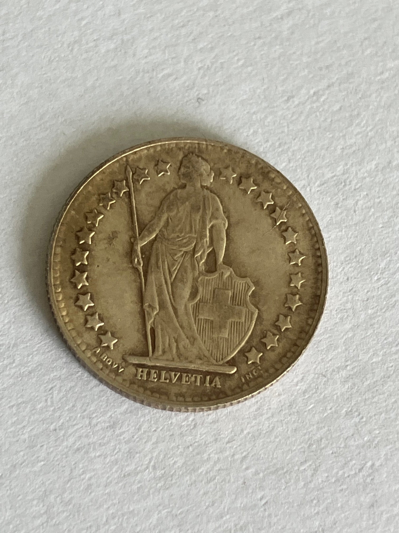 1/2 Franc Switzerland 1950