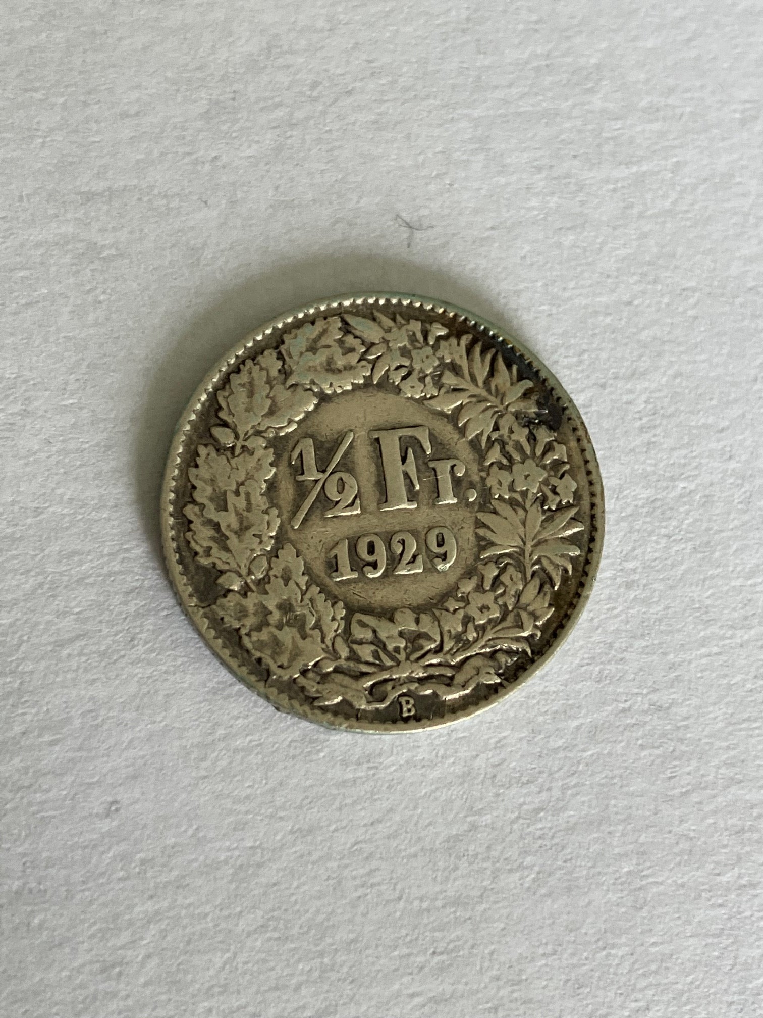 1/2 Franc Switzerland 1929
