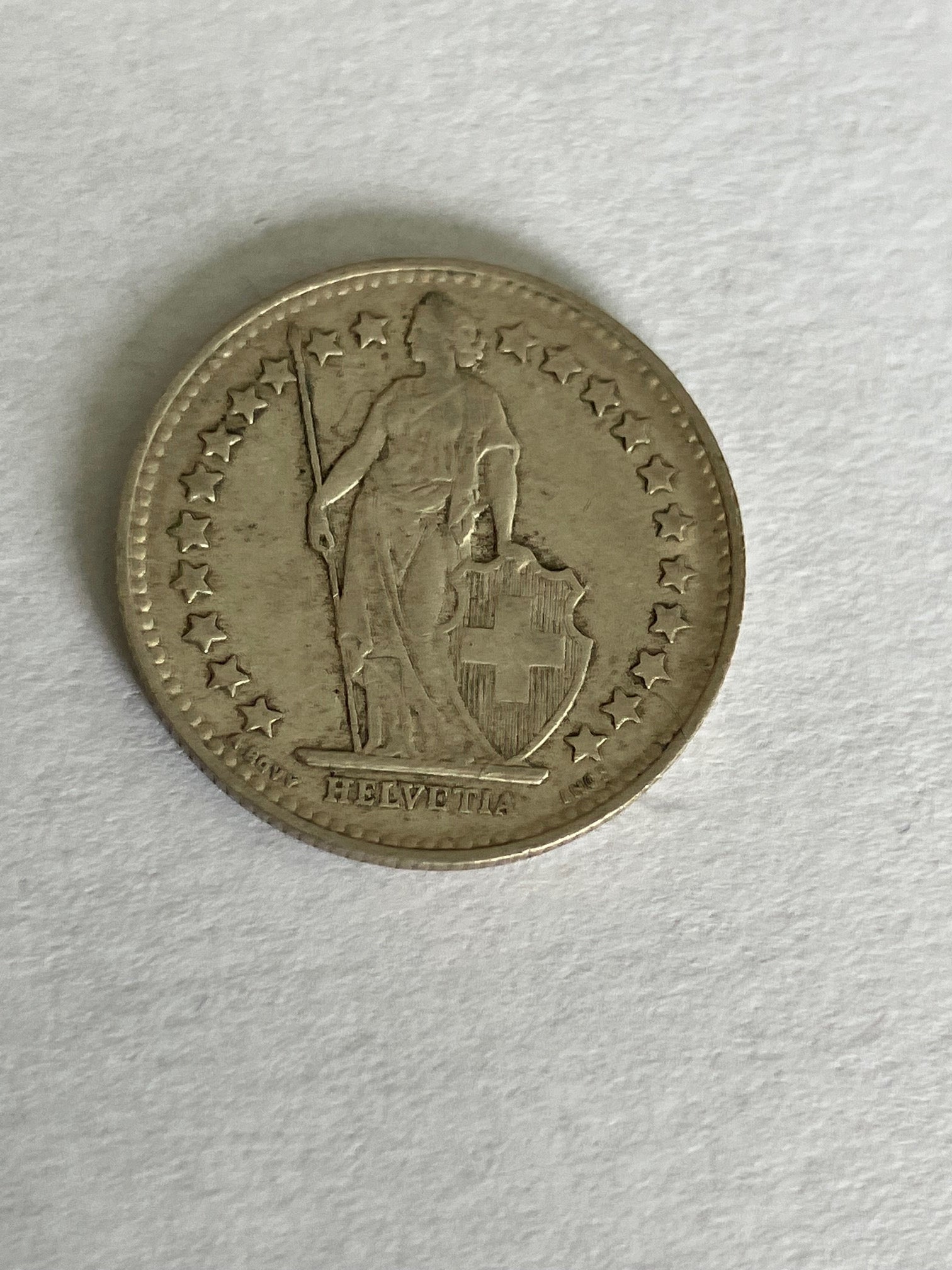 1/2 Franc Switzerland 1953