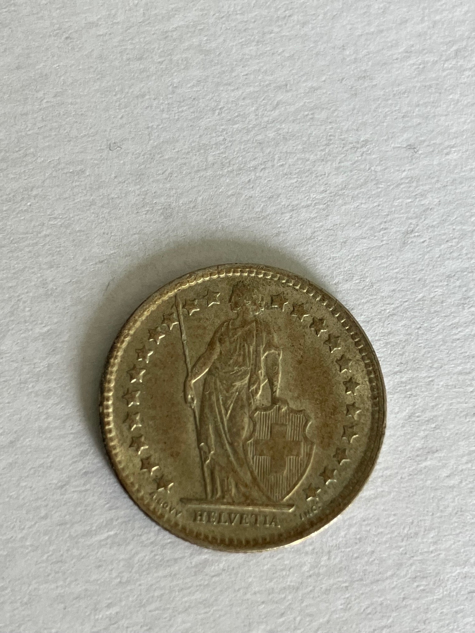 1/2 Franc Switzerland 1962
