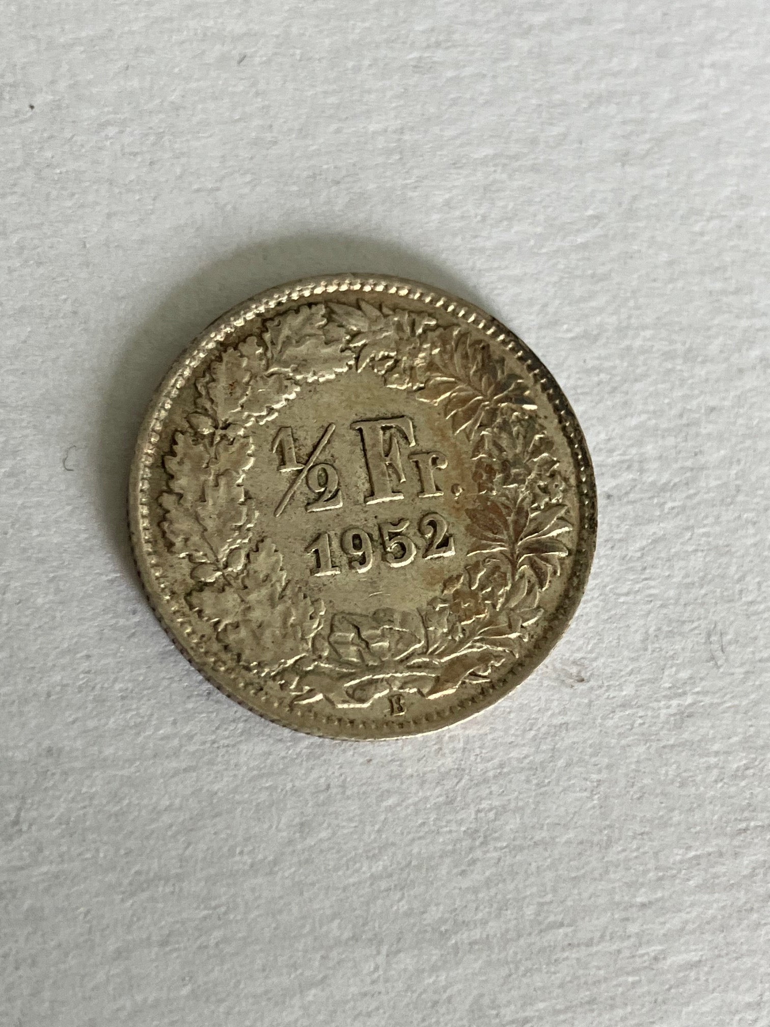 1/2 Franc Switzerland 1952