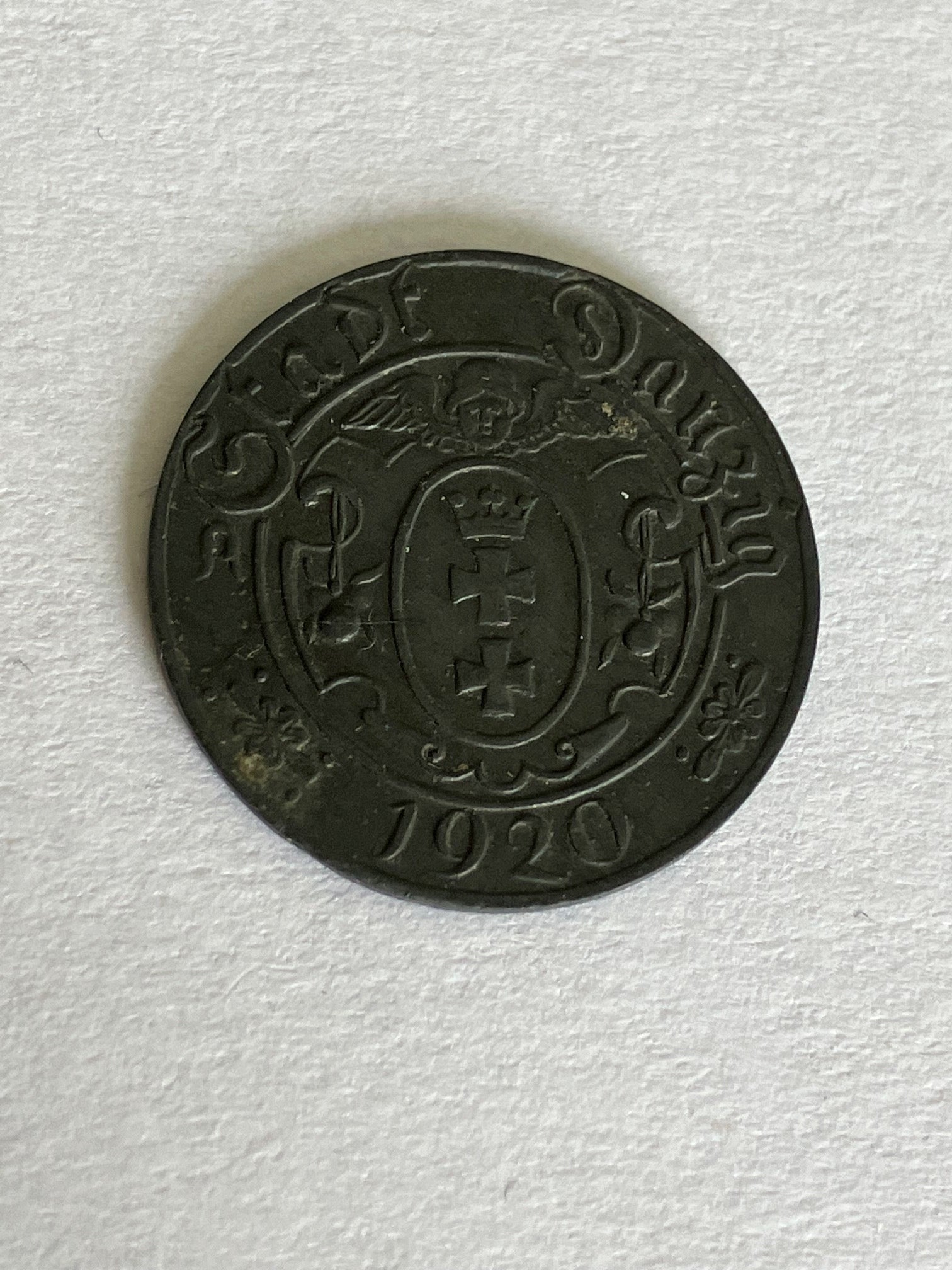 10 Pfennig Stadt Danzig 1920 - Rare