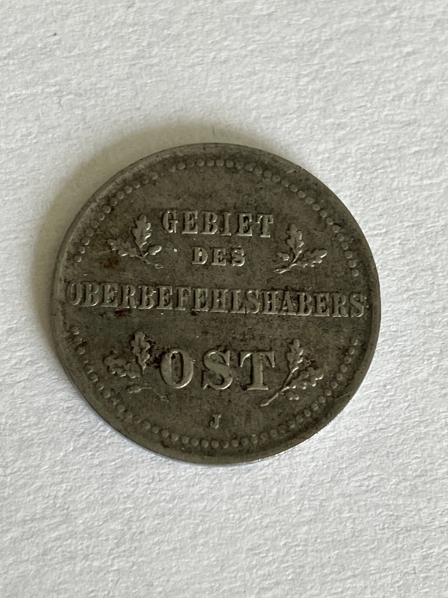 1 Kopeck Germany Occupied Russia 1916 J