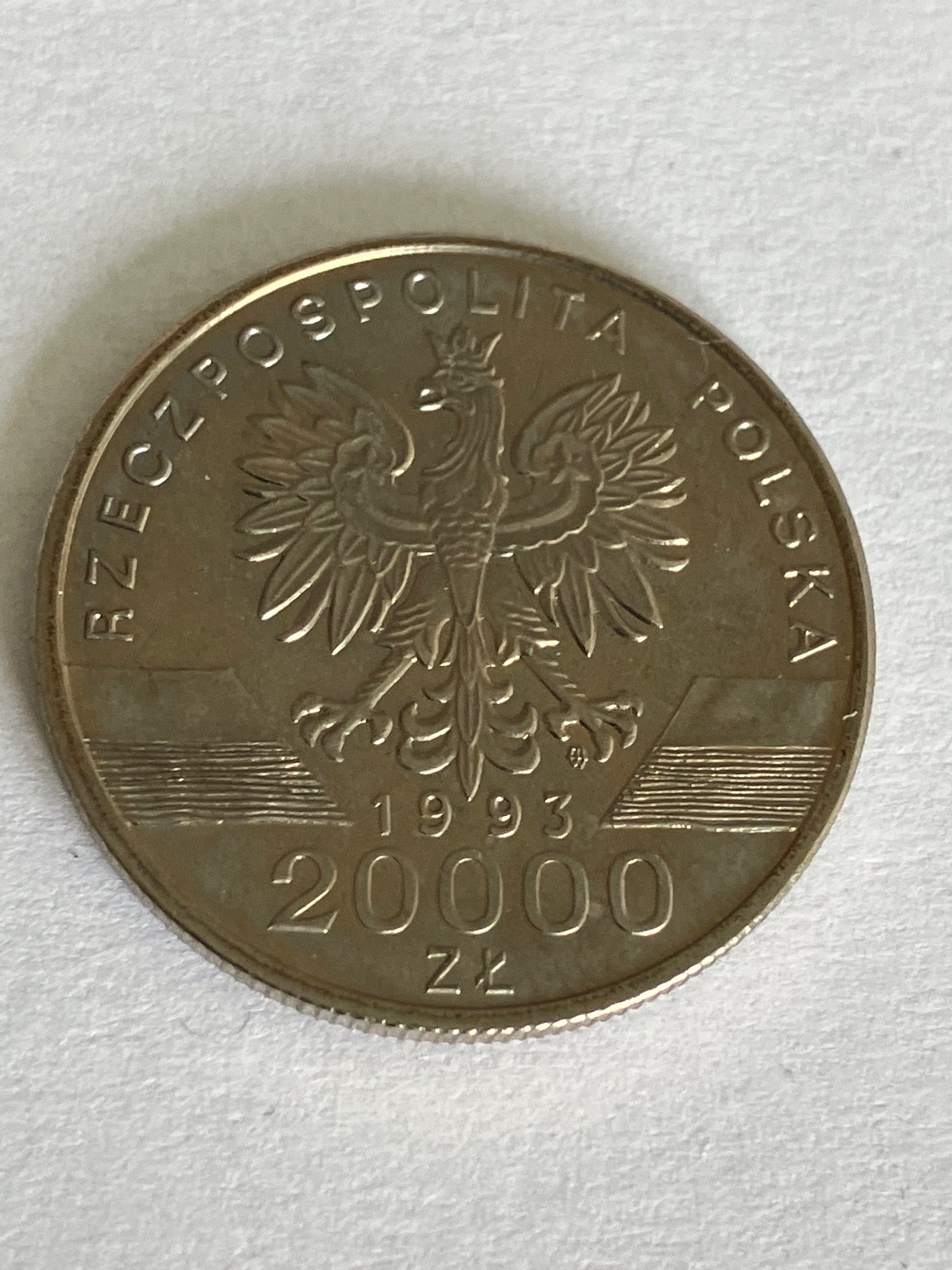 20000 Zloty 1993 Poland