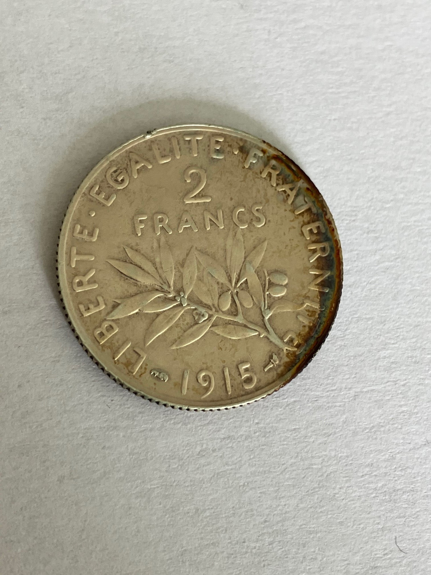 2 Francs France 1915