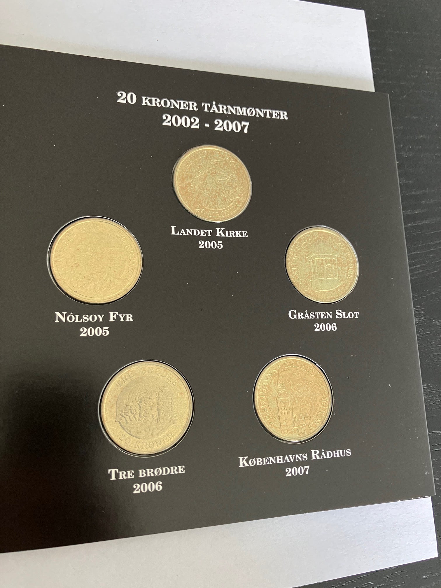10 stk 20 Kroner Tårnmønter - Kgl. Møntsæt