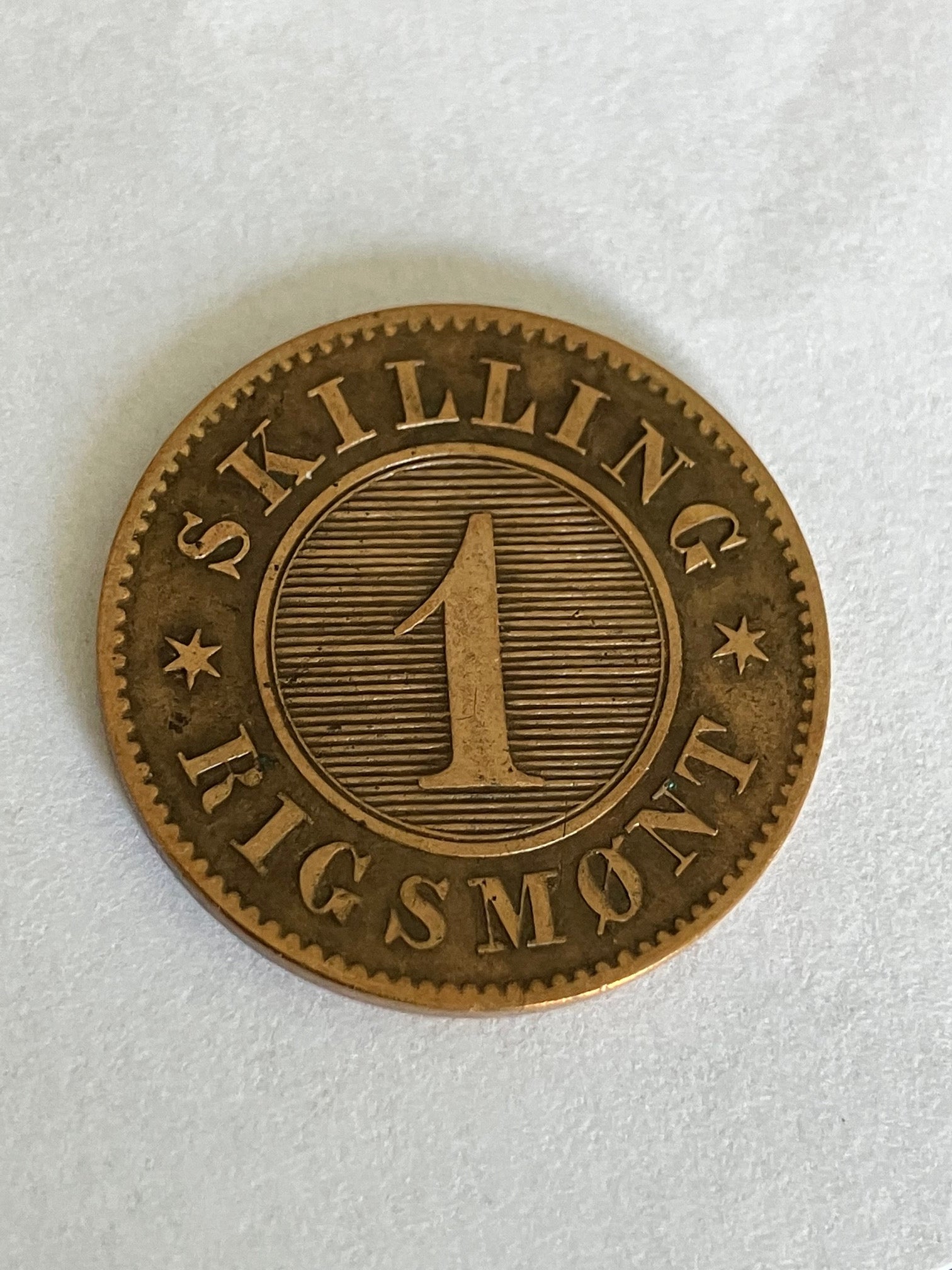 1 Skilling 1863 - Pæn