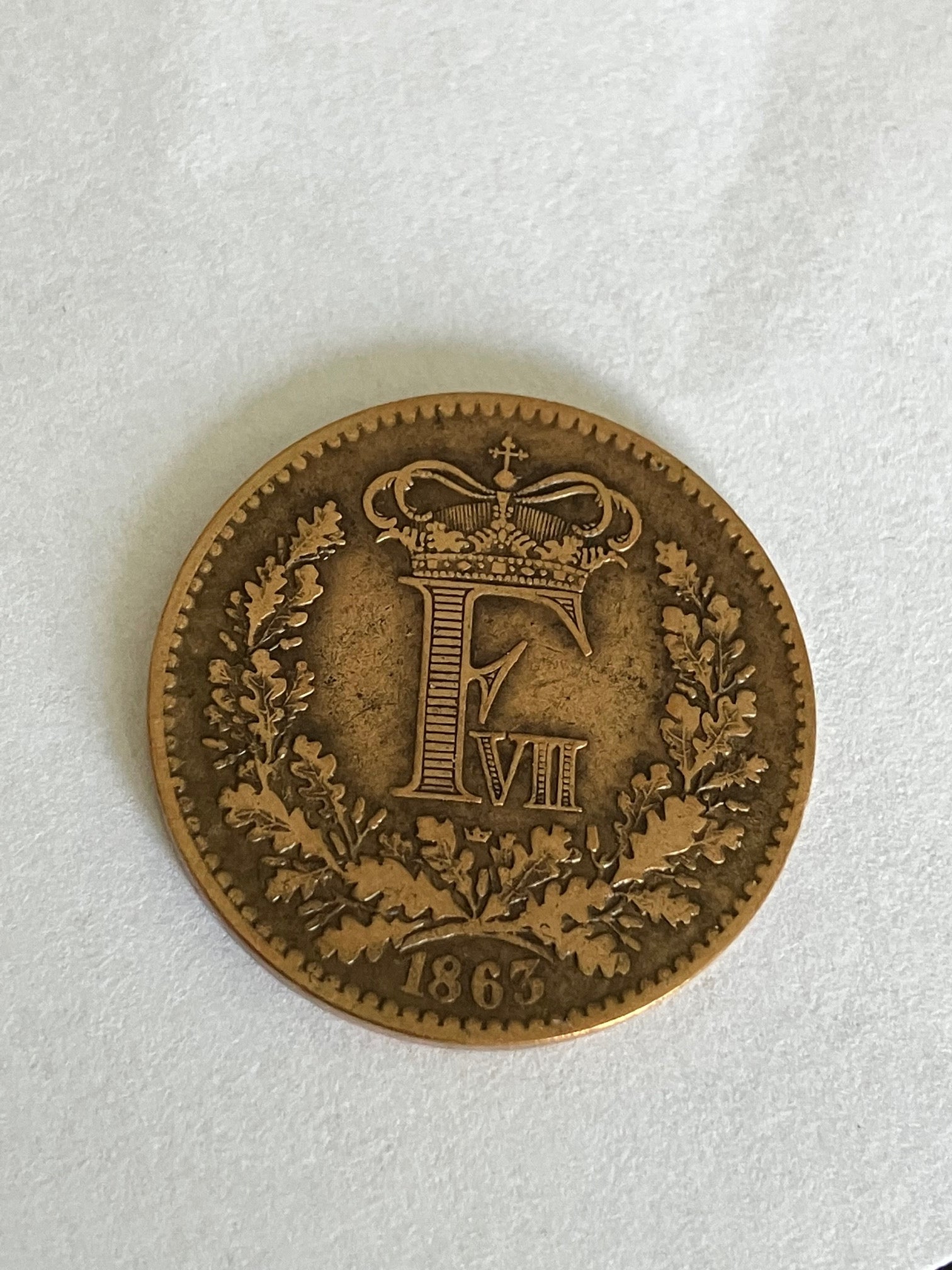 1 Skilling 1863 - Pæn