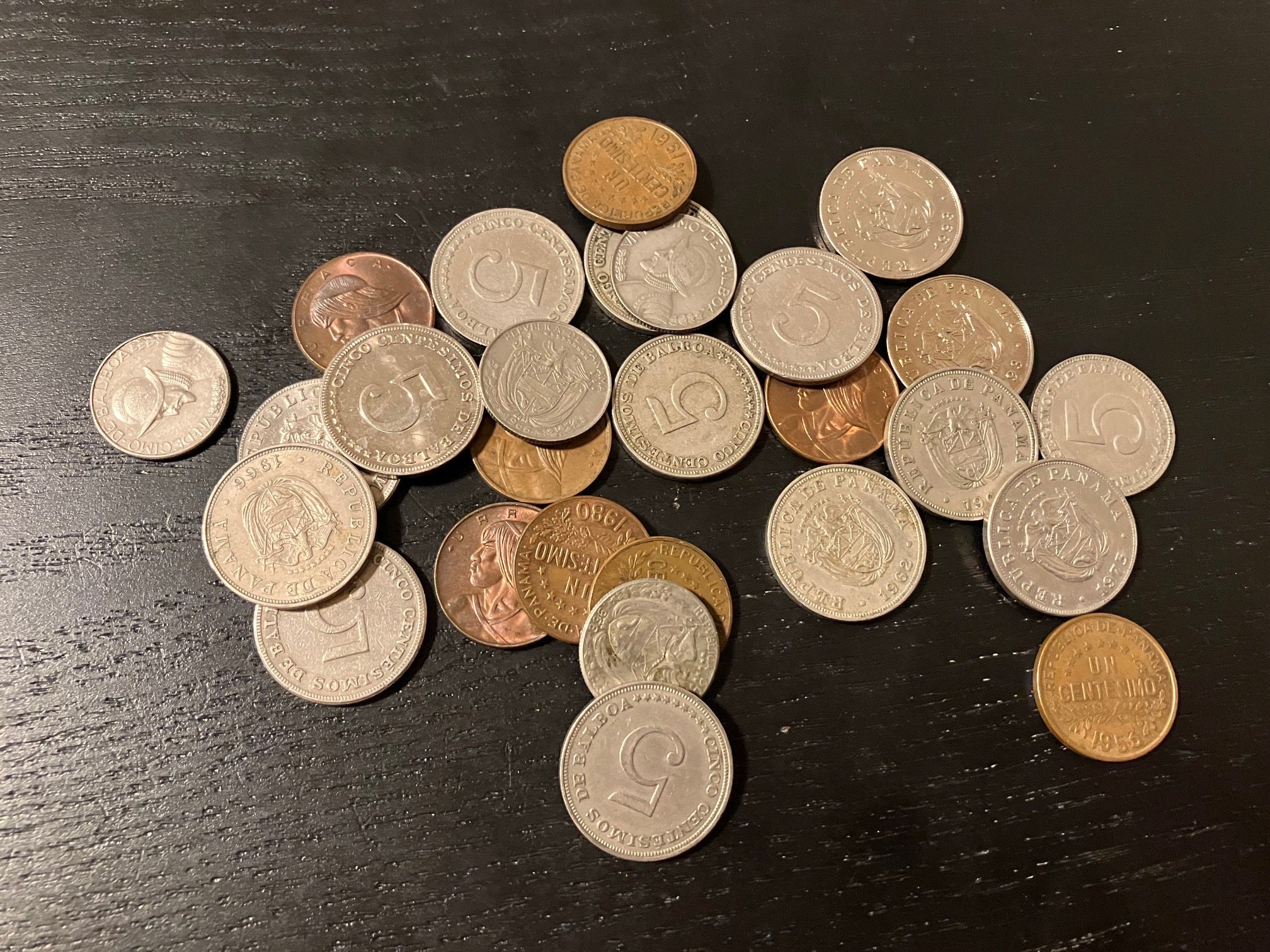 27 stk Panama mønter