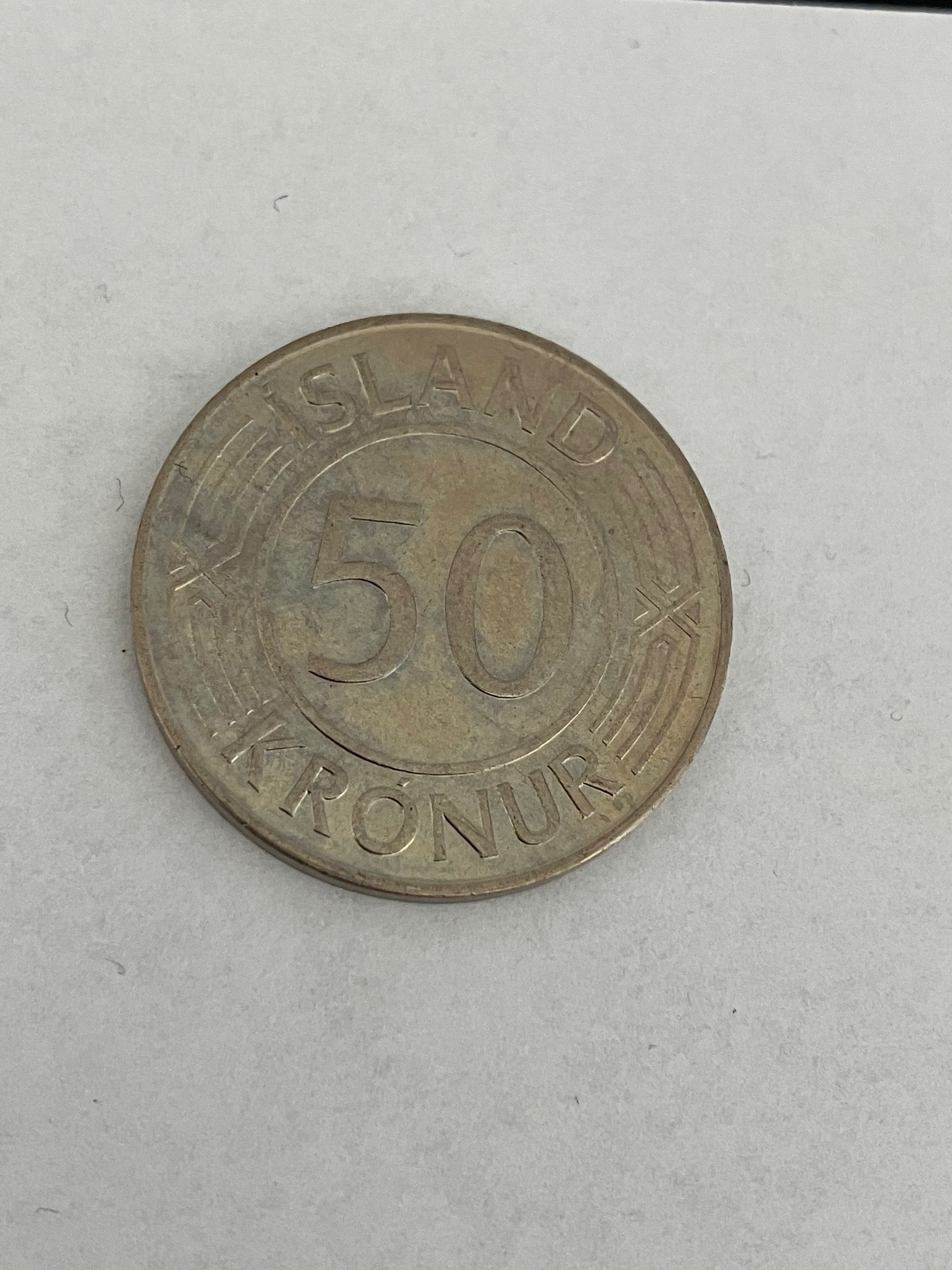 50 Kronur Iceland 1975