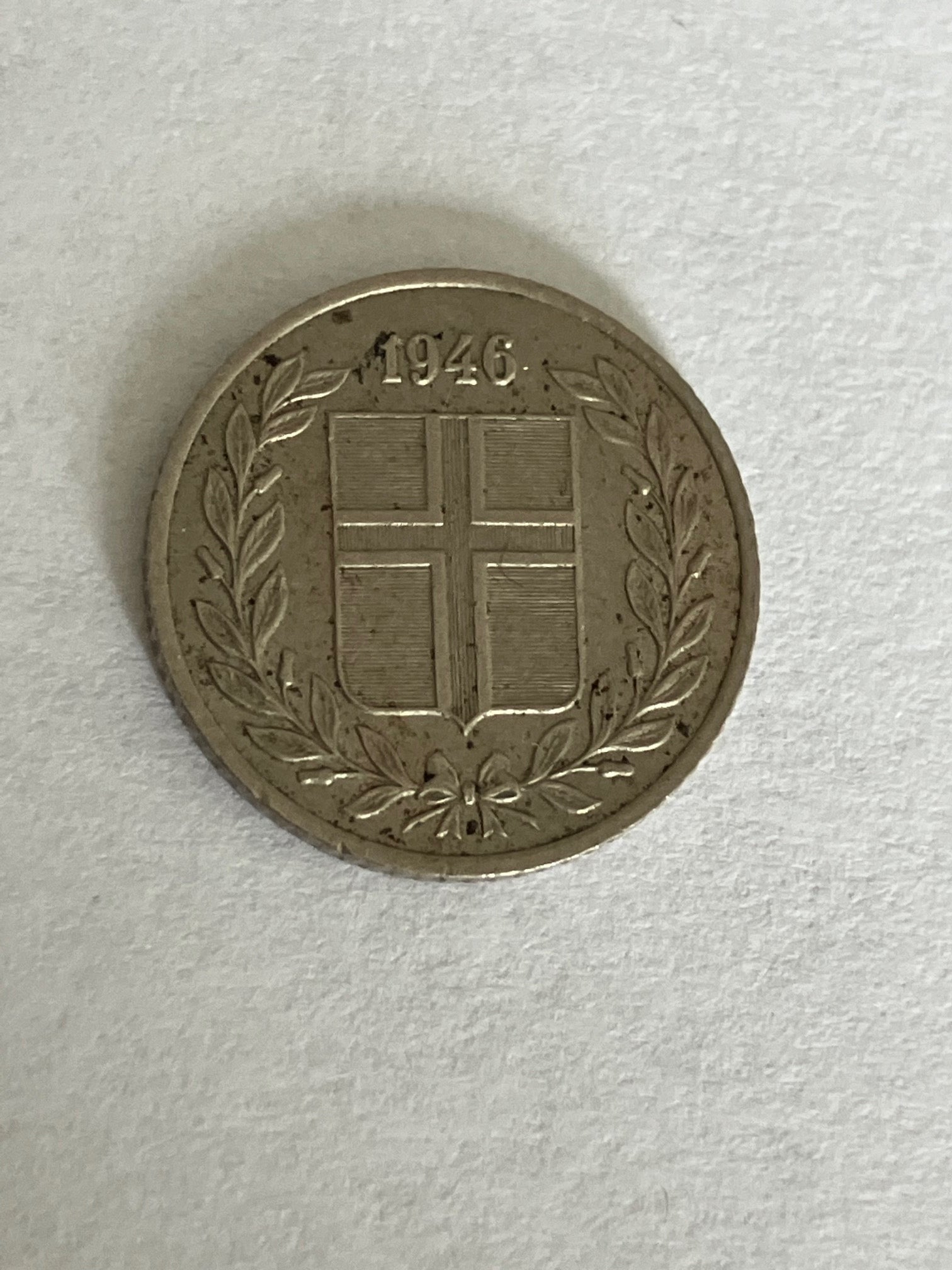 10 Aurar 1946 Iceland