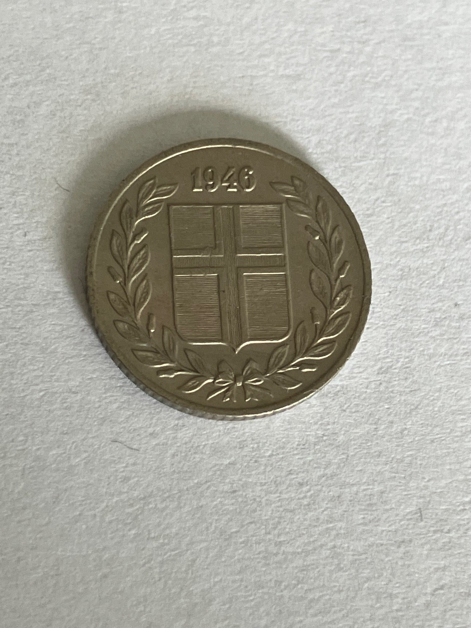 25 Aurar 1946 Iceland