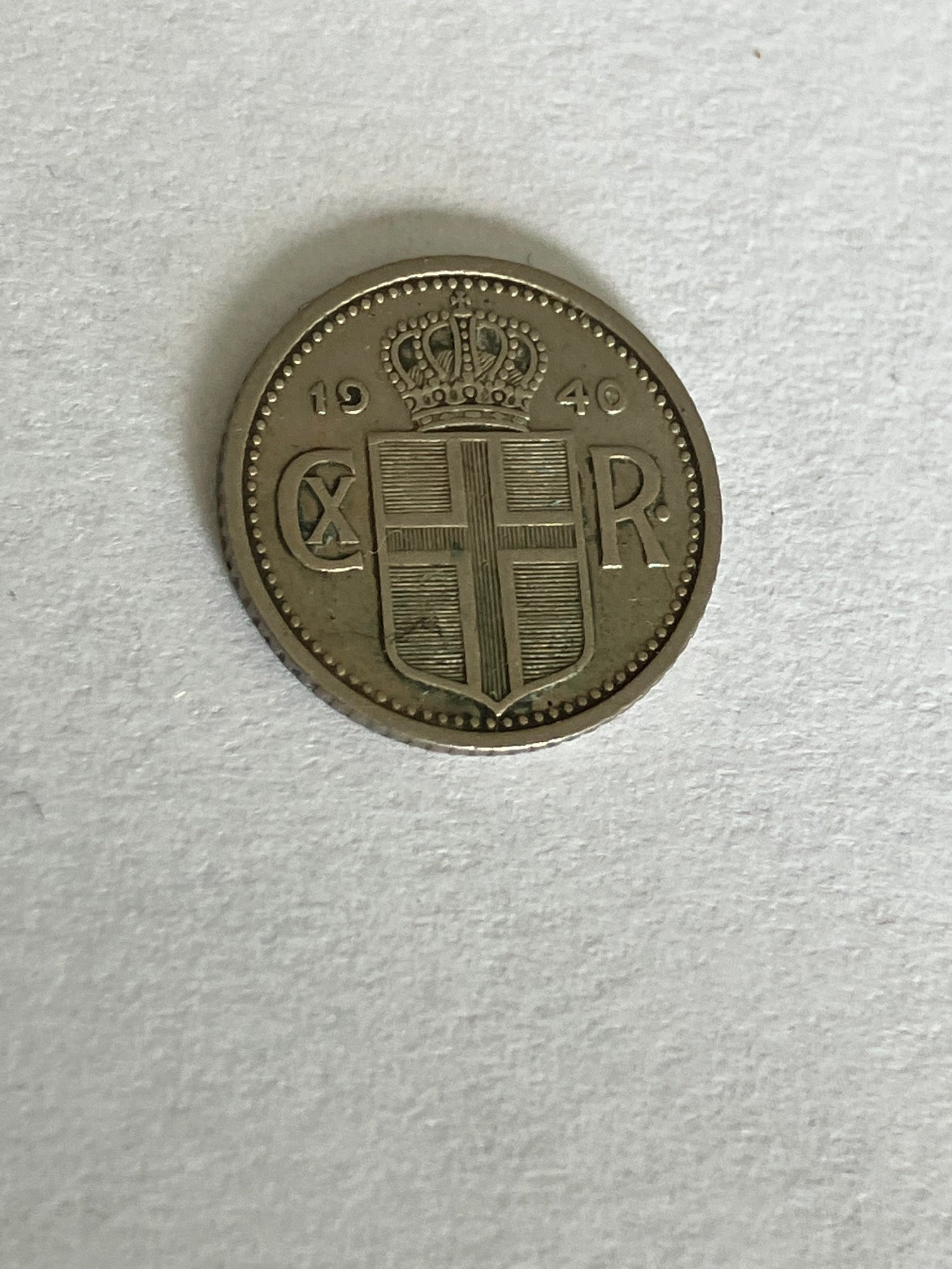 10 Aurar Iceland 1940