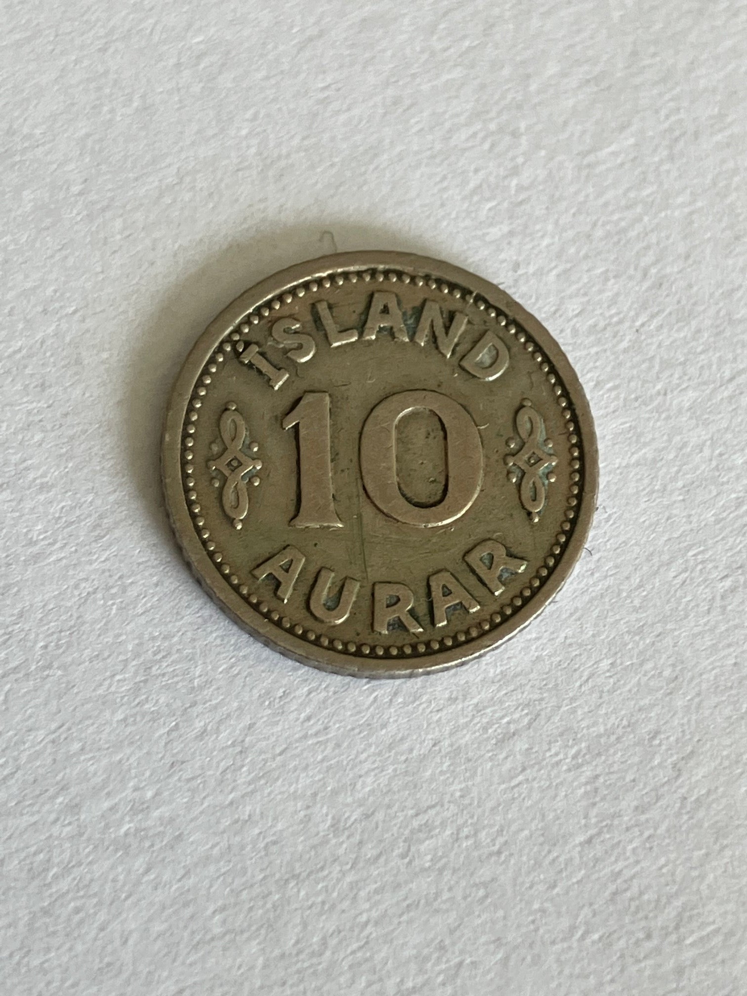 10 Aurar Iceland 1940