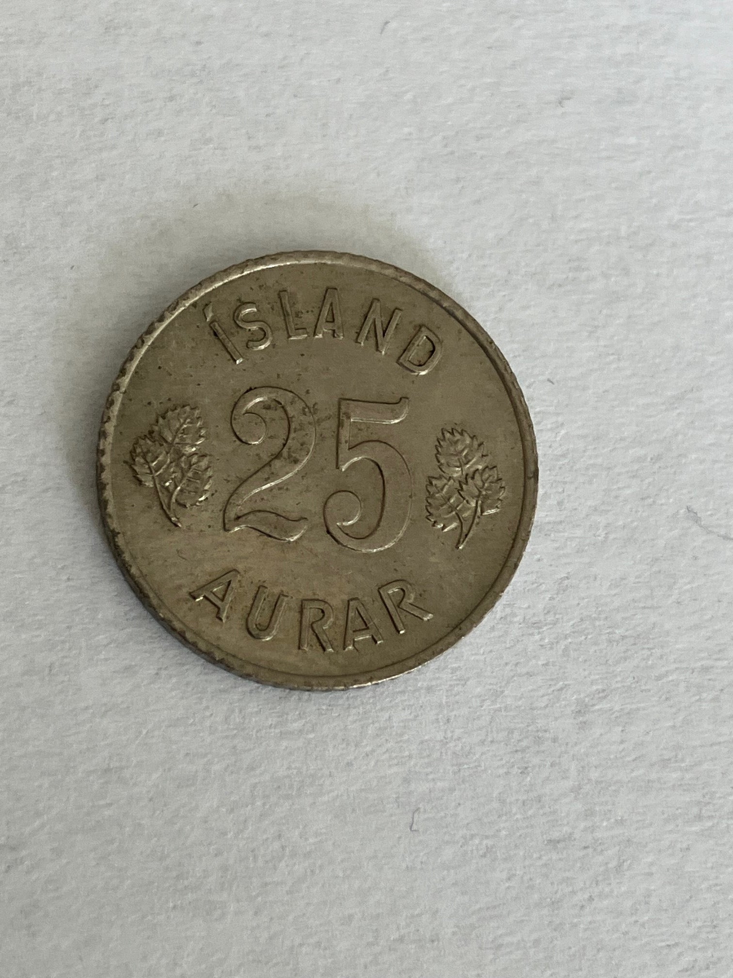 25 Aurar Iceland 1959