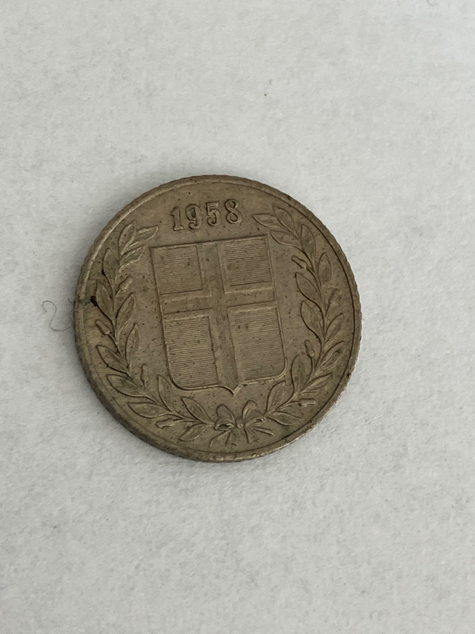 25 Aurar Iceland 1958