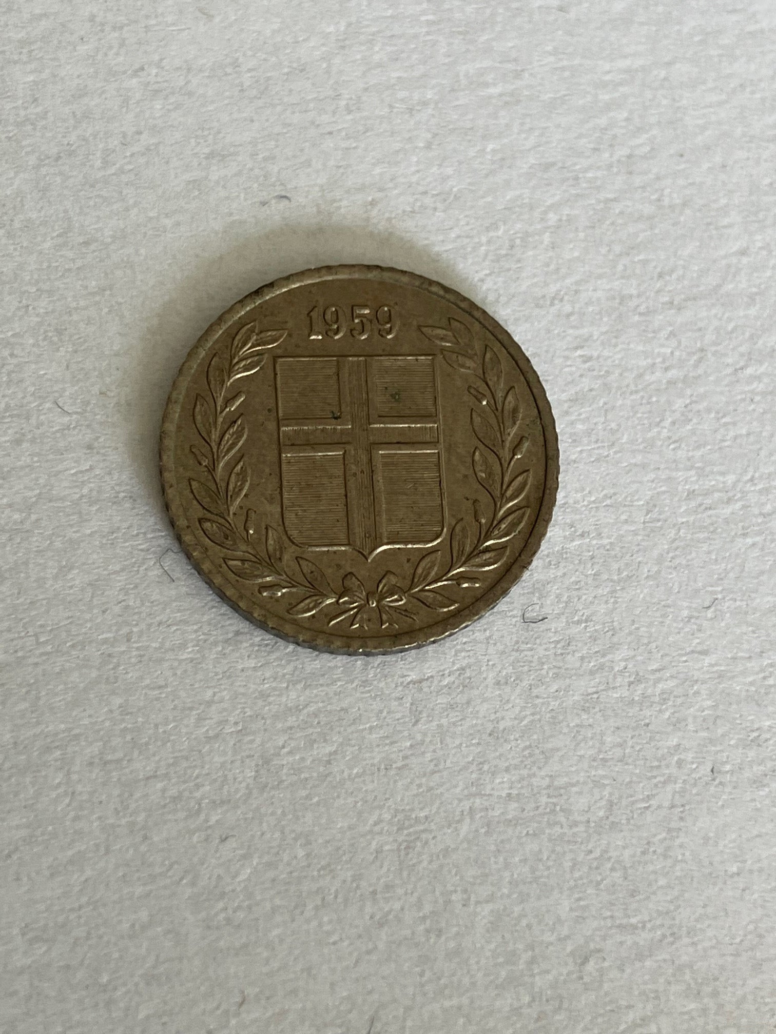 10 Aurar Iceland 1959