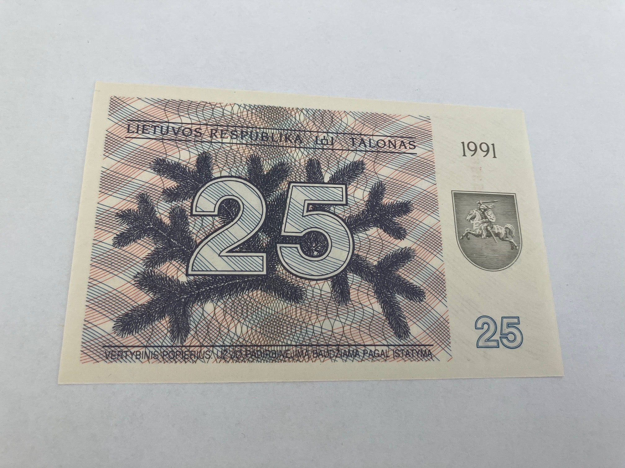 25 Talonas 1991 Lithuania