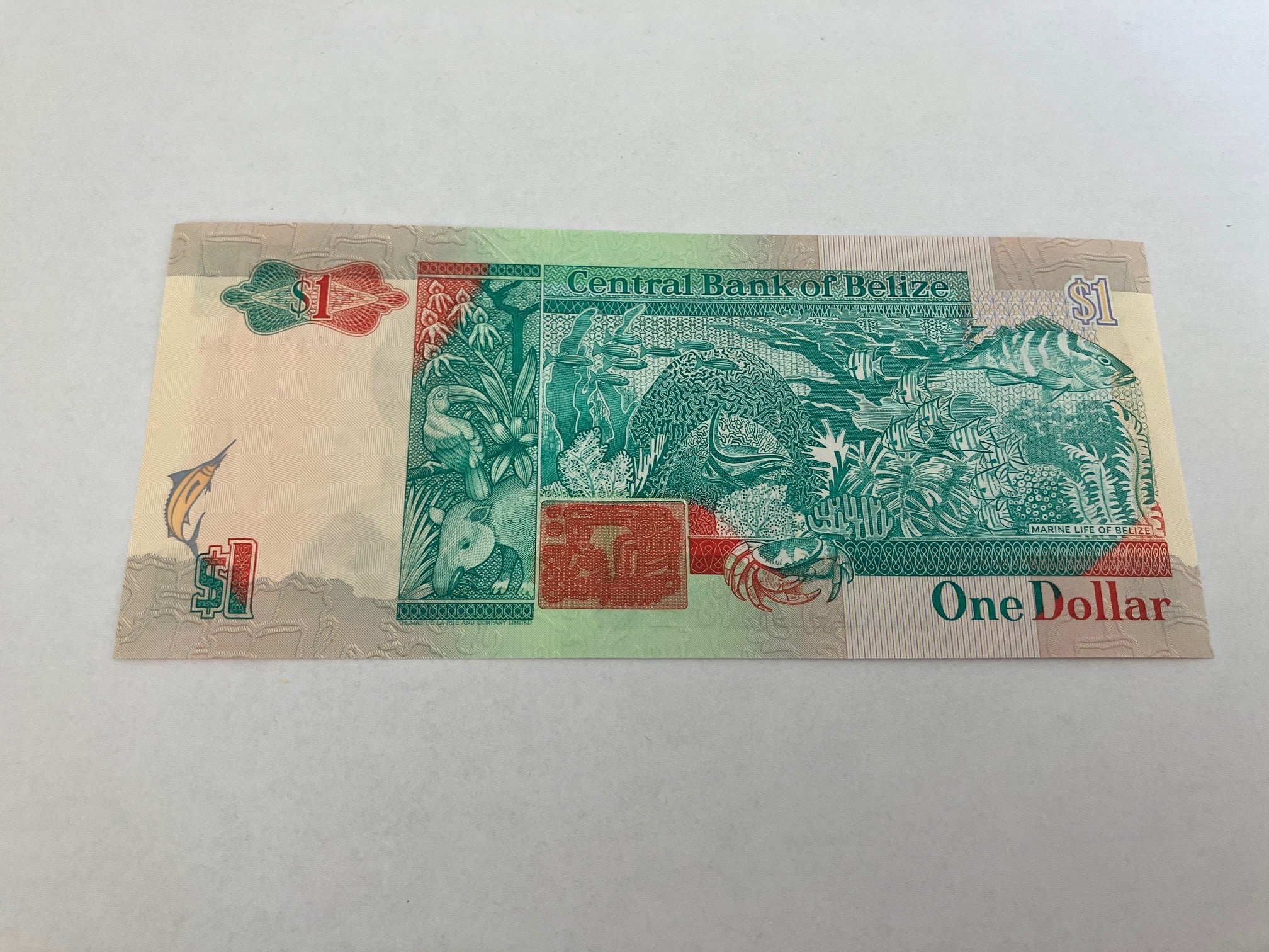1 Dollar Belize 1990
