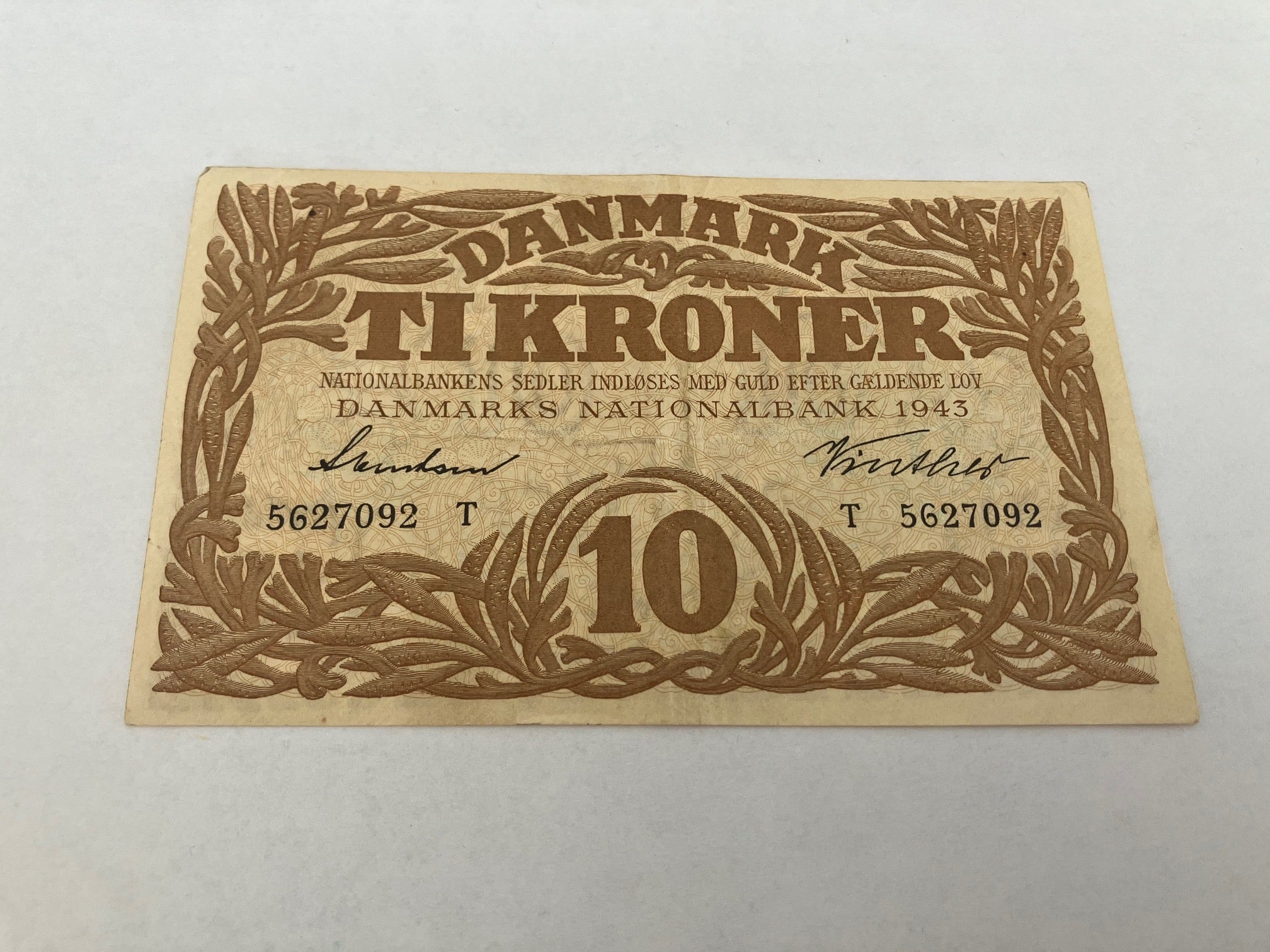 10 Kroner 1943 T