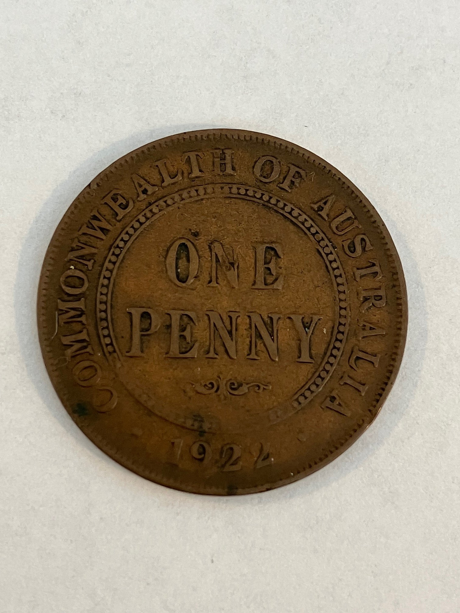 One Penny Australia 1922