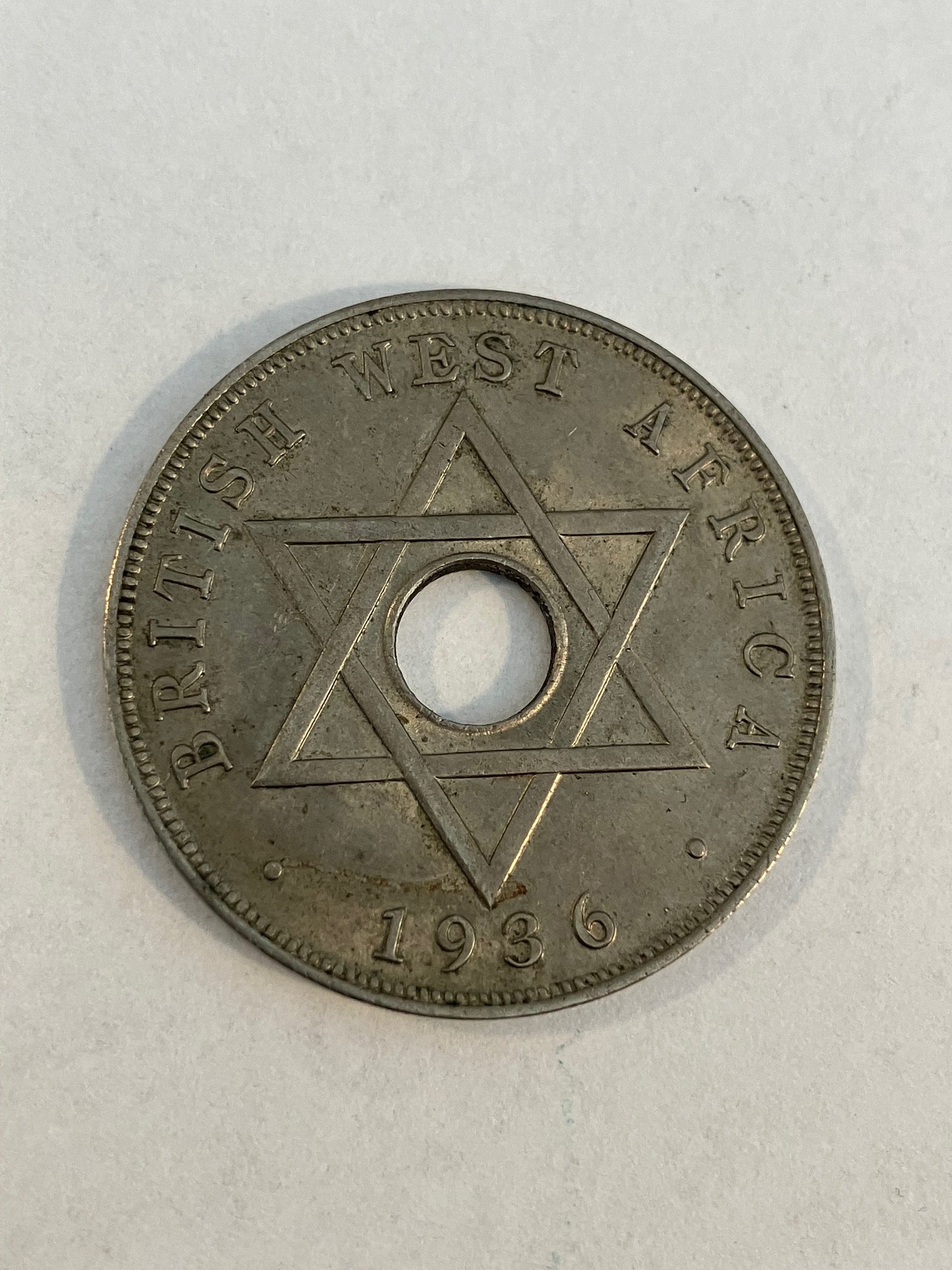 One Penny British West Africa 1936