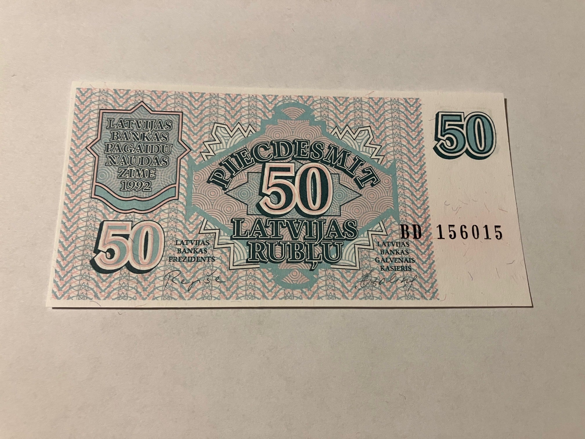 50 Rublu Latvia 1992