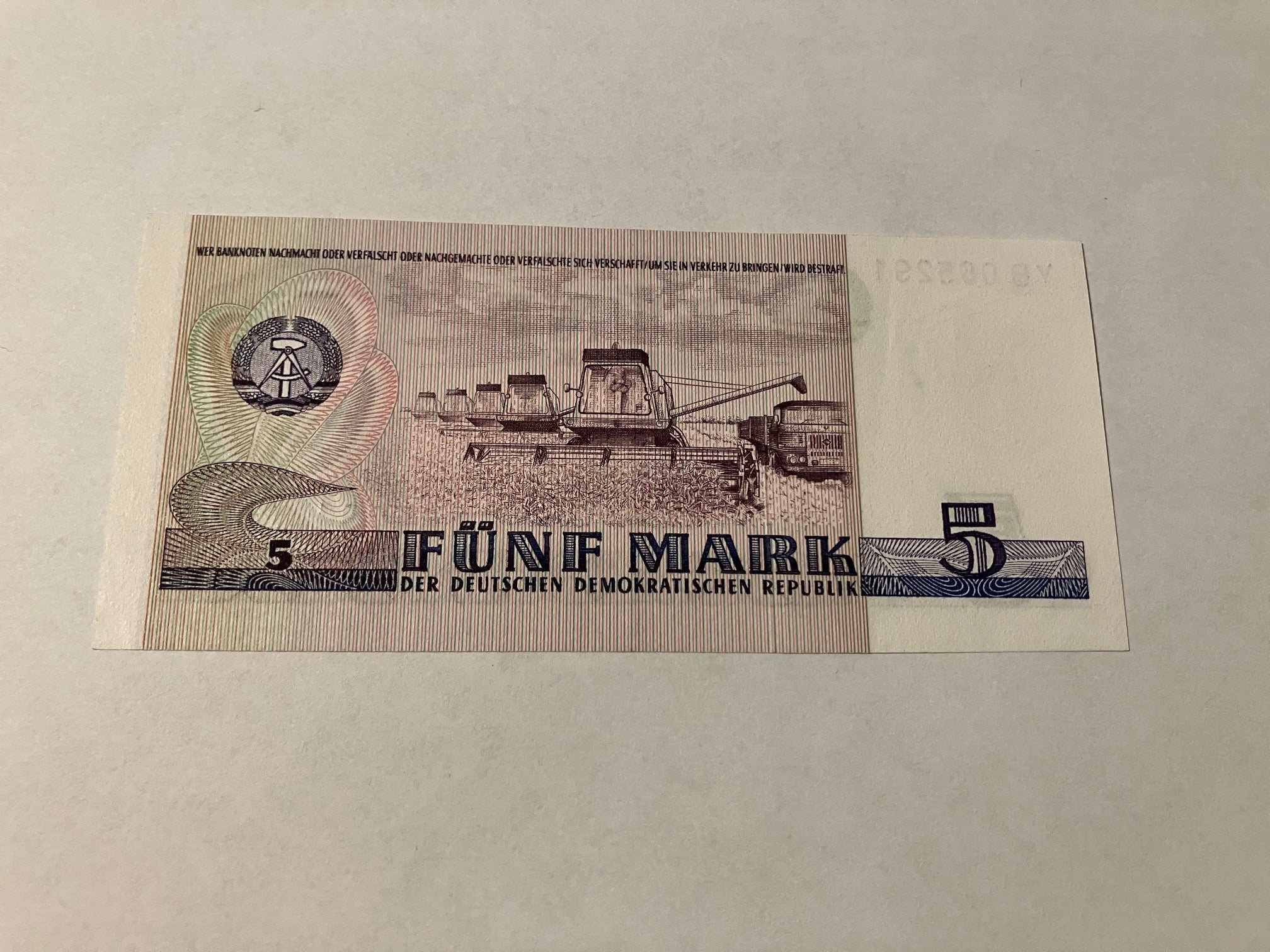 5 DDR-mark 1975 Germany
