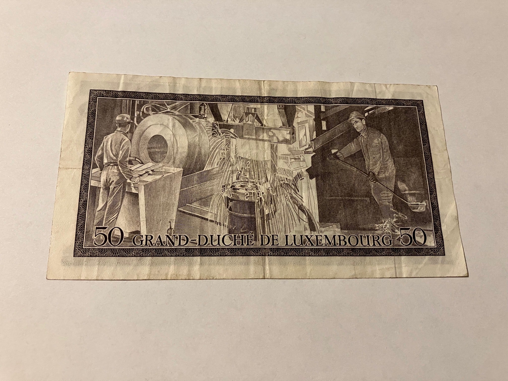 50 Francs Luxembourg 1972