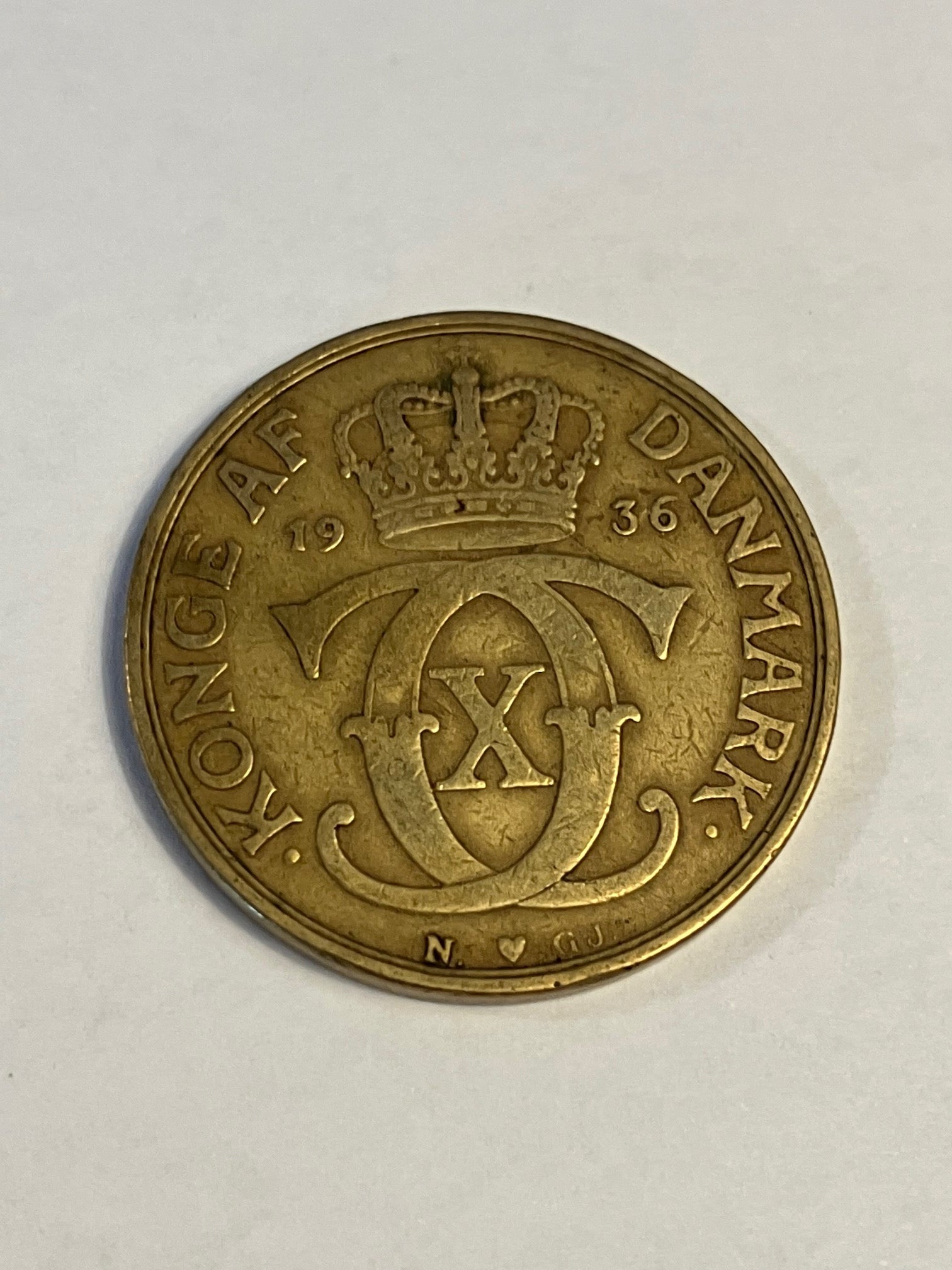 2 Kroner 1936 Danmark